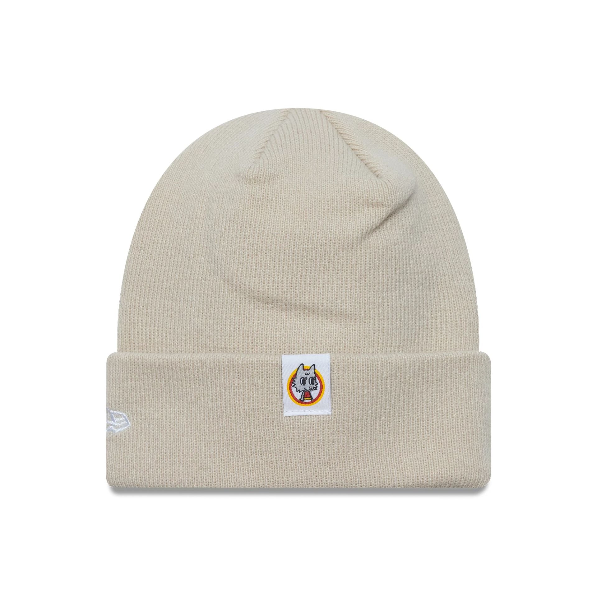 This is a AS Roma Kids Core Cream Cuff Knit Beanie Hat 2