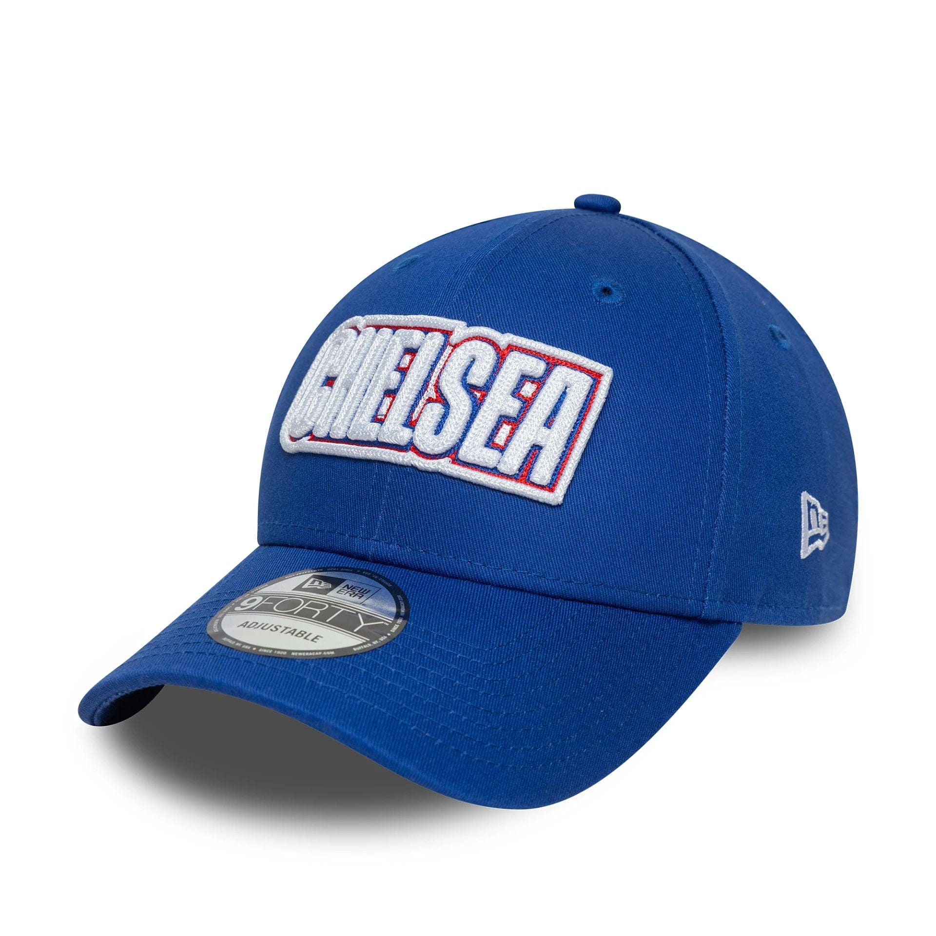 This is a Chelsea FC Lion Crest Keyline Blue 9FORTY Adjustable Cap 1