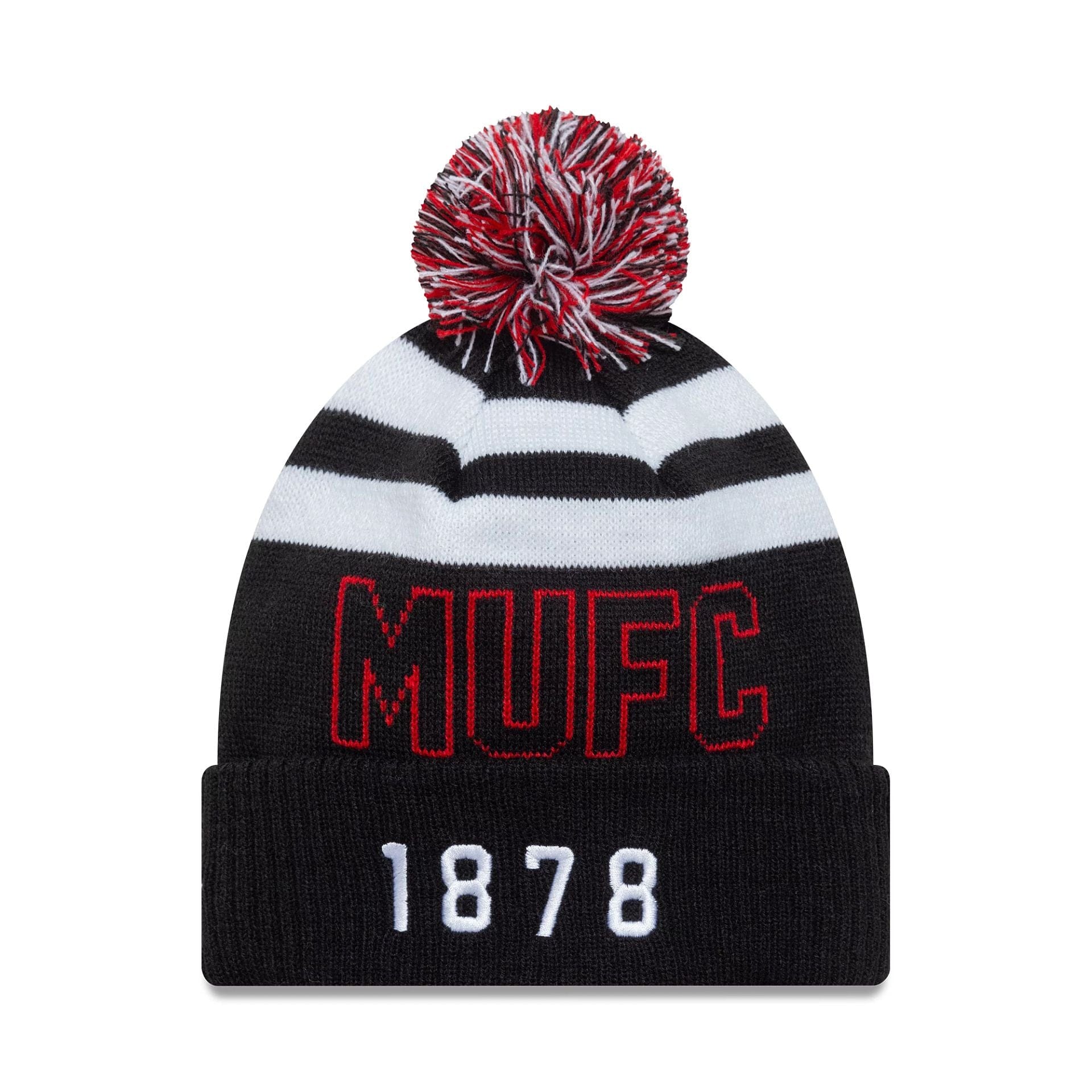This is a Manchester United FC Black Sport Knit Beanie Hat 2