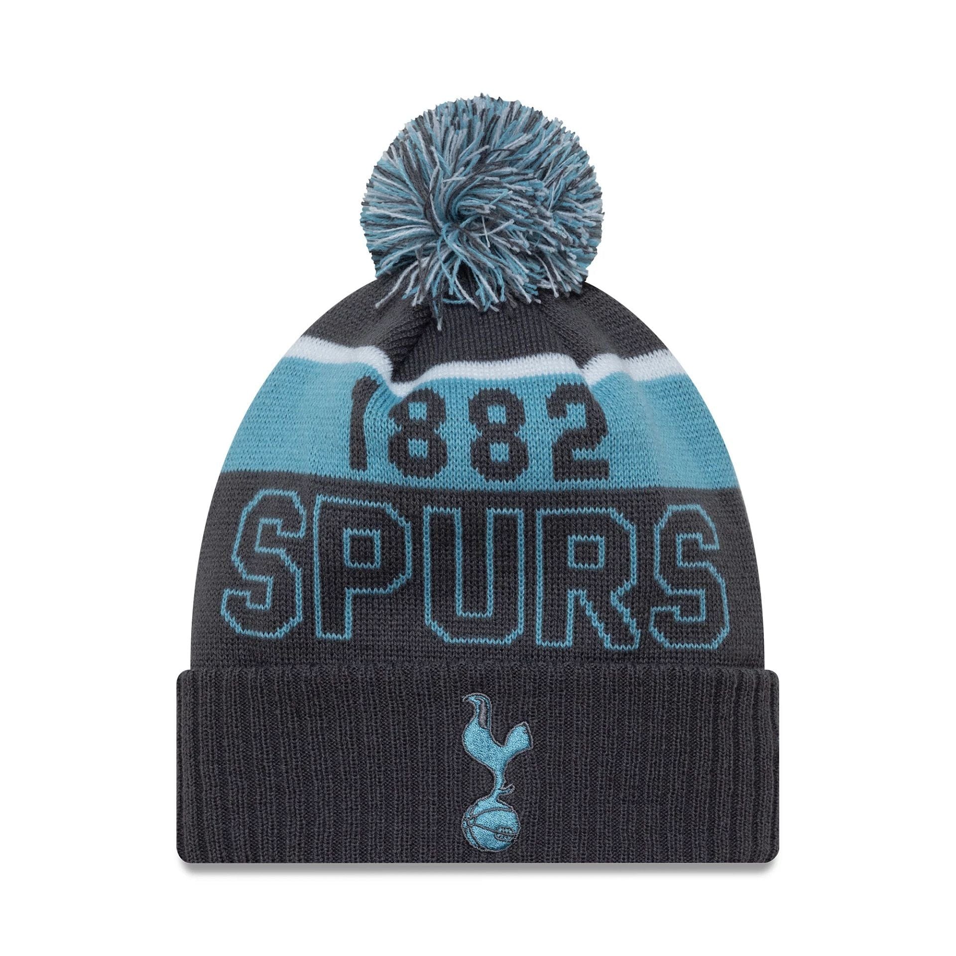 This is a Tottenham Hotspur FC Dark Grey Sport Knit Beanie Hat 1