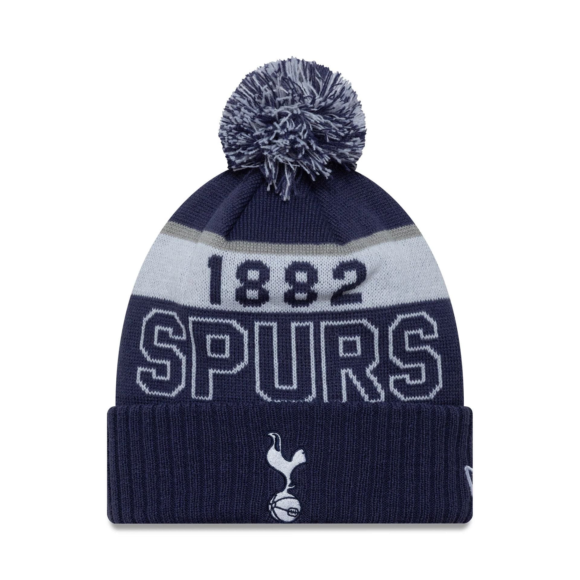 This is a Tottenham Hotspur FC Navy Sport Knit Beanie Hat 1
