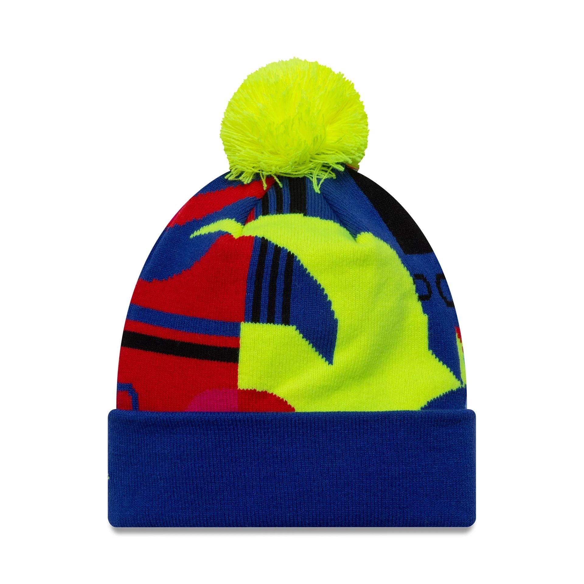 This is a VR46 Vale Fanwear Dark Blue Cuff Knit Beanie Hat 2