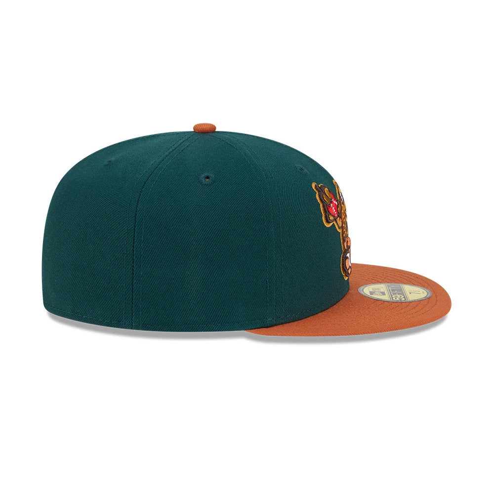 Pictured is this MiLB Theme Night Hudson Valley Renegades 59FIFTY Fitted cap in dark green. 7