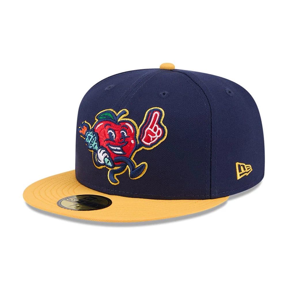 Pictured is this MiLB Theme Night Hudson Valley Renegades 59FIFTY Fitted cap in navy. 1