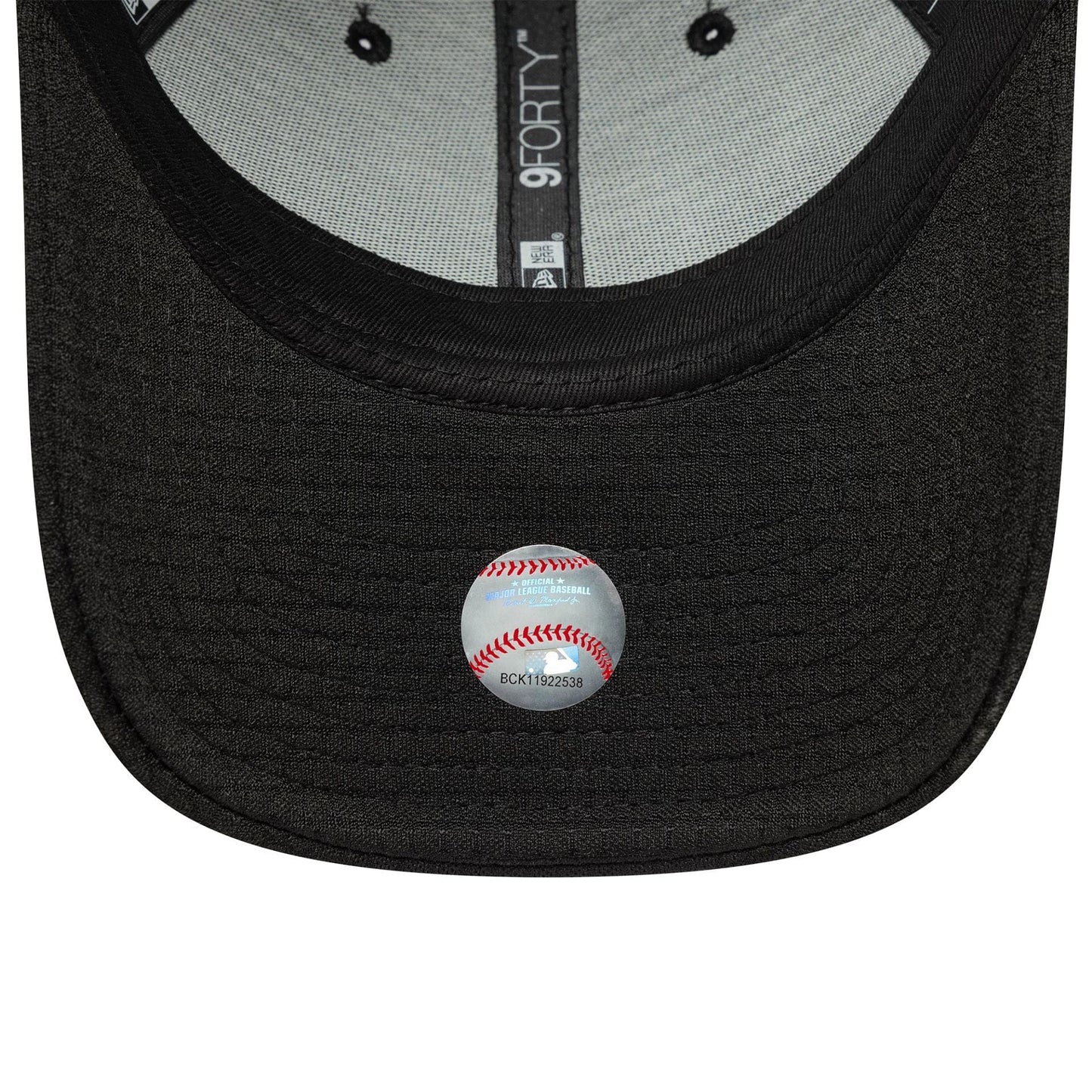 This is a New York Yankees MLB Flawless Monotone Mesh Black 9FORTY Adjustable Cap. 5