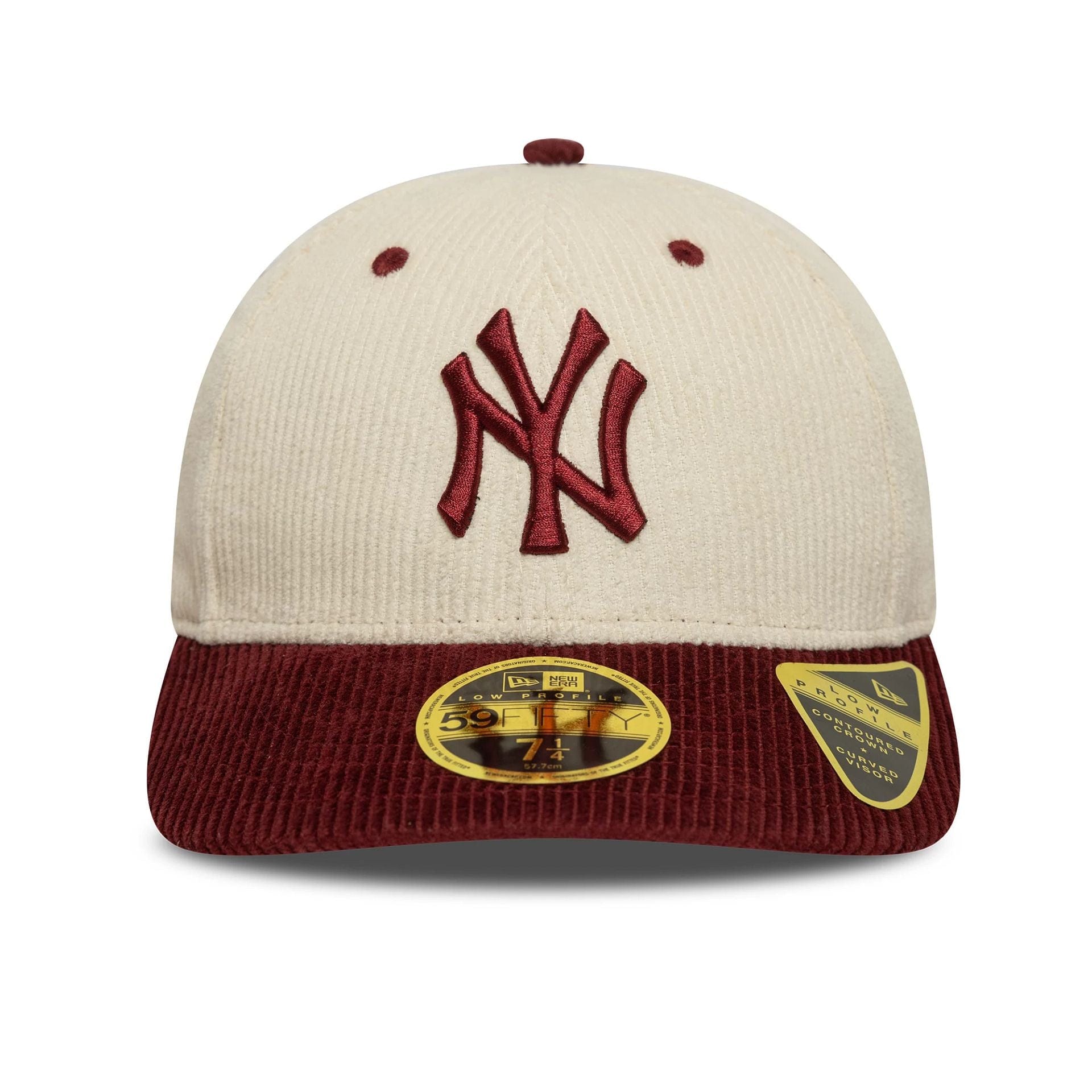 This is a New York Yankees MLB Cord Cream Low Profile 59FIFTY Fitted Cap 2