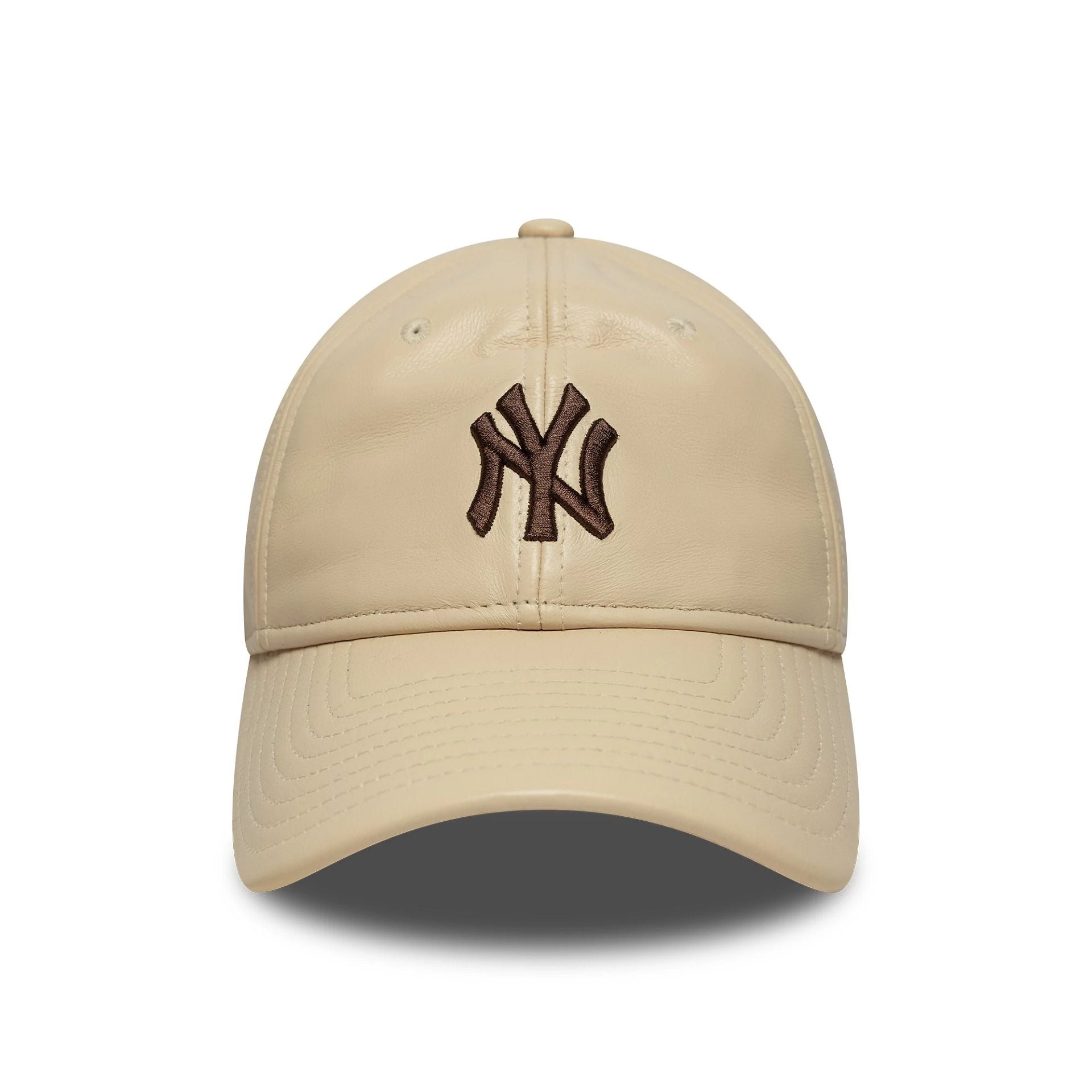 This is a New York Yankees MLB Leather Cream 9TWENTY Adjustable Cap 2