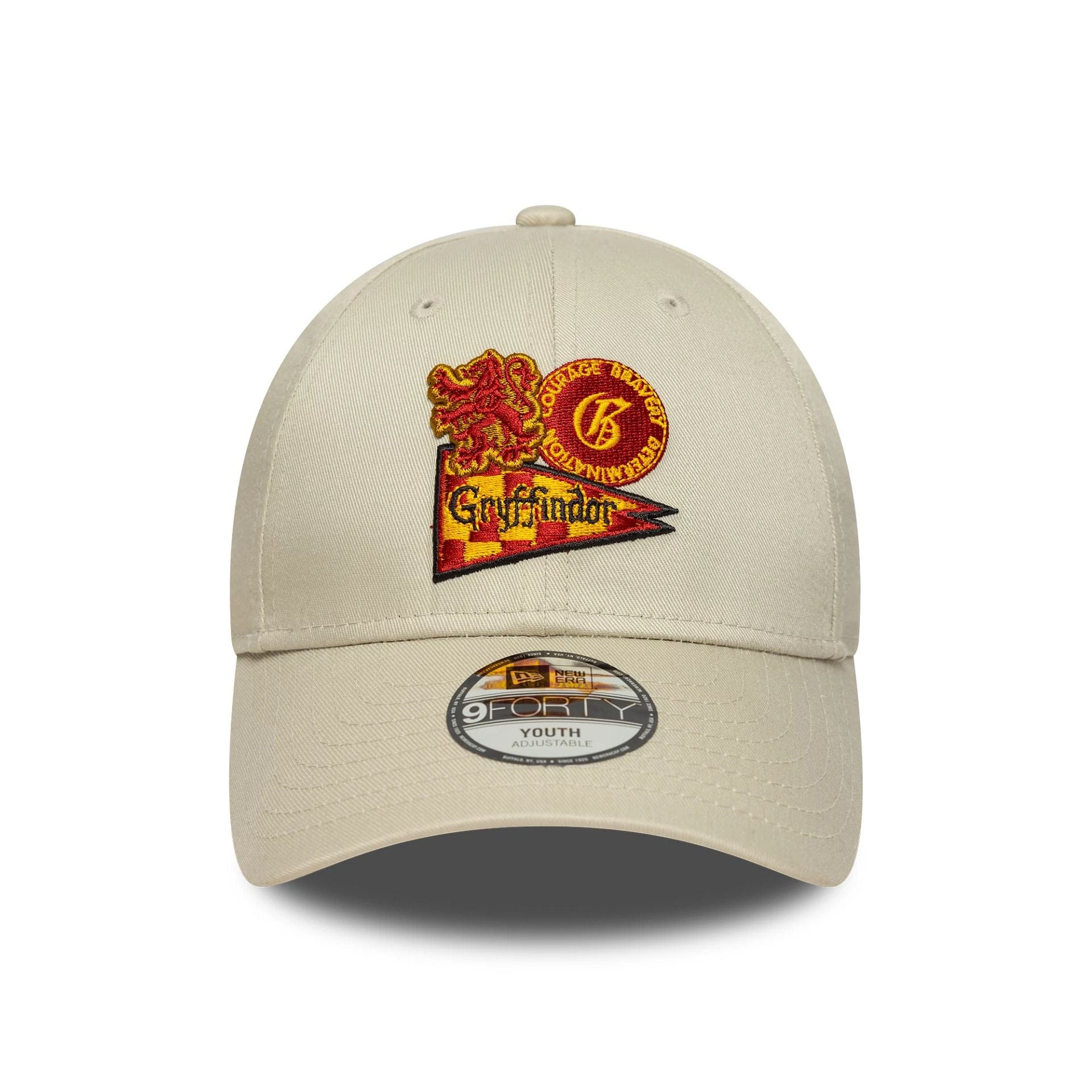 This is a Harry Potter Gryffindor Youth Warner Brothers Cream 9FORTY Adjustable Cap 2