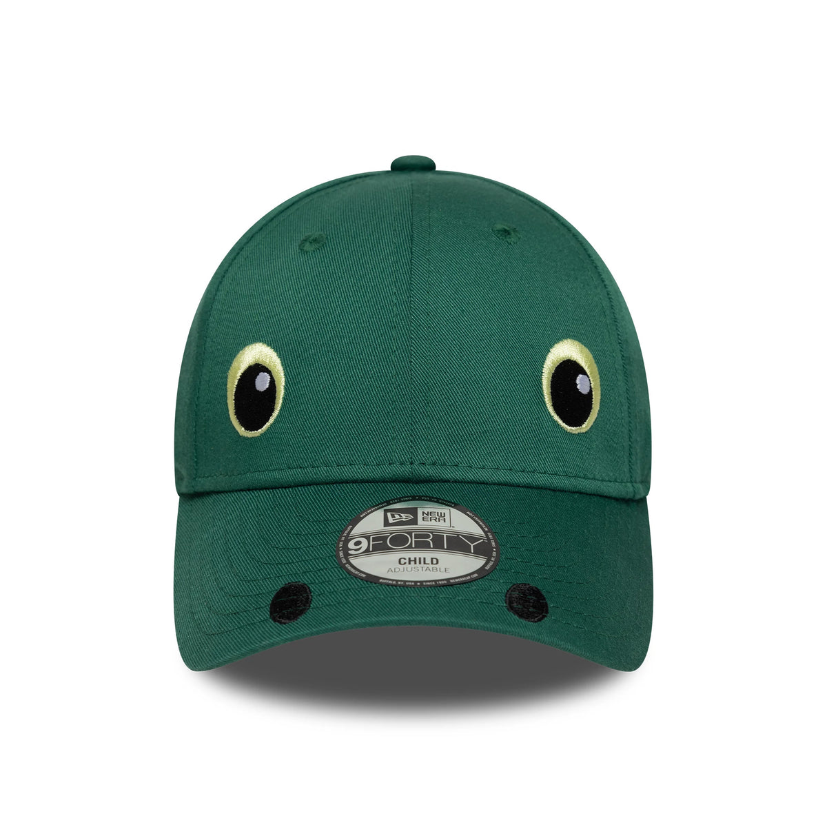 This is a Child New Era Face Green 9FORTY Adjustable Cap 3