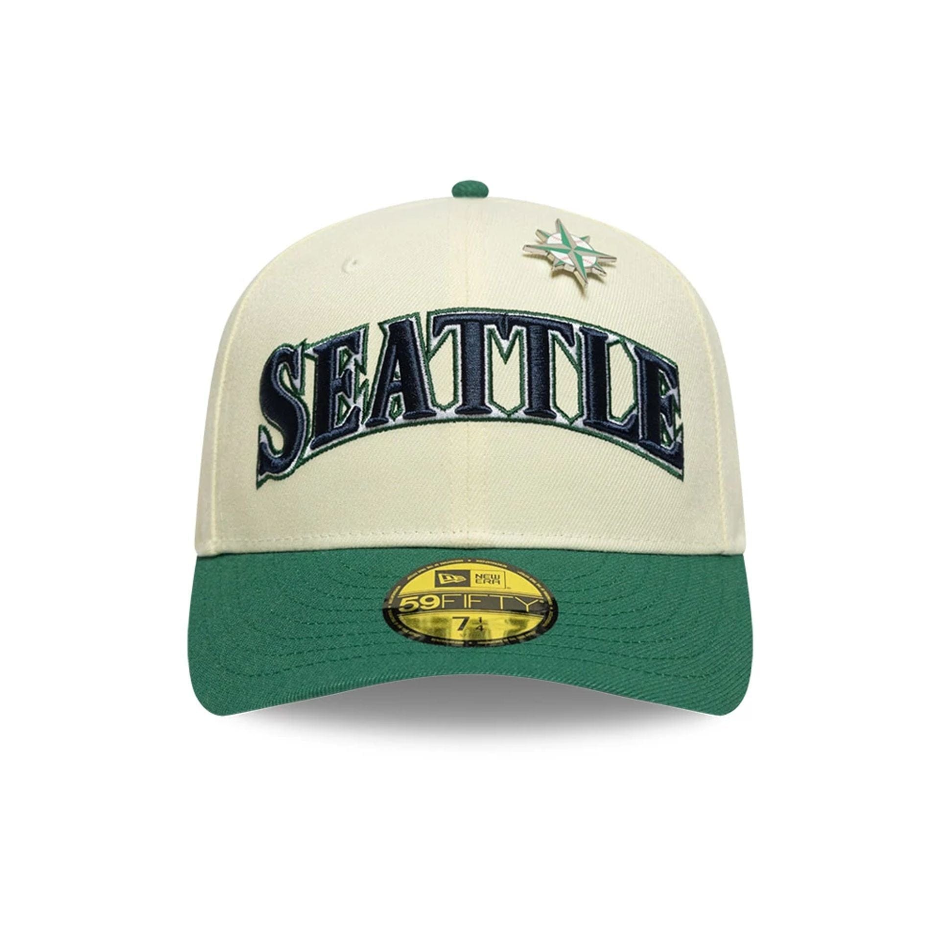 This is a Seattle Mariners MLB All Star Game Cream 59FIFTY Fitted Cap 2