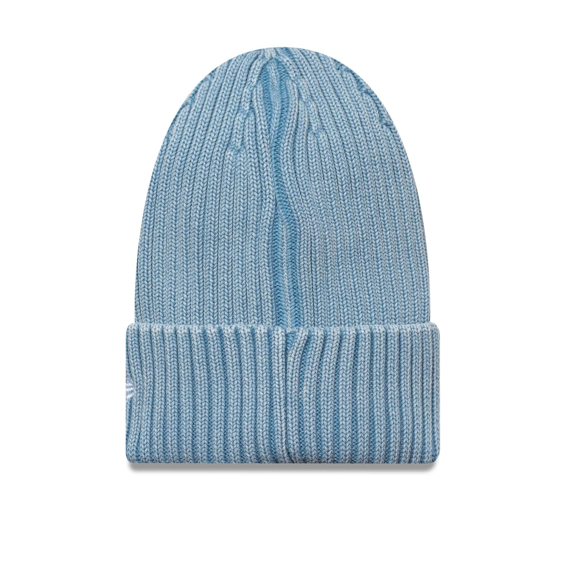 This is a LA Dodgers MLB Washed Pastel Blue Cuff Knit Beanie Hat 2