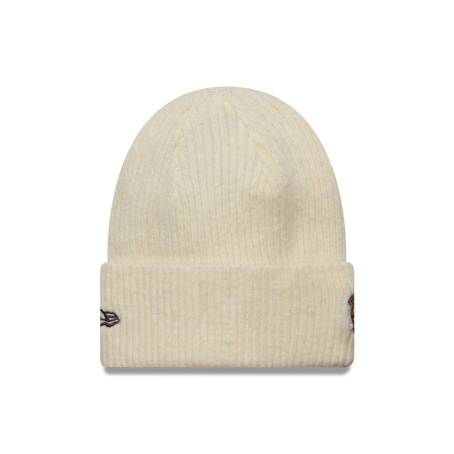 This is a LA Dodgers MLB World Series Light Beige Cuff Knit Beanie Hat 2