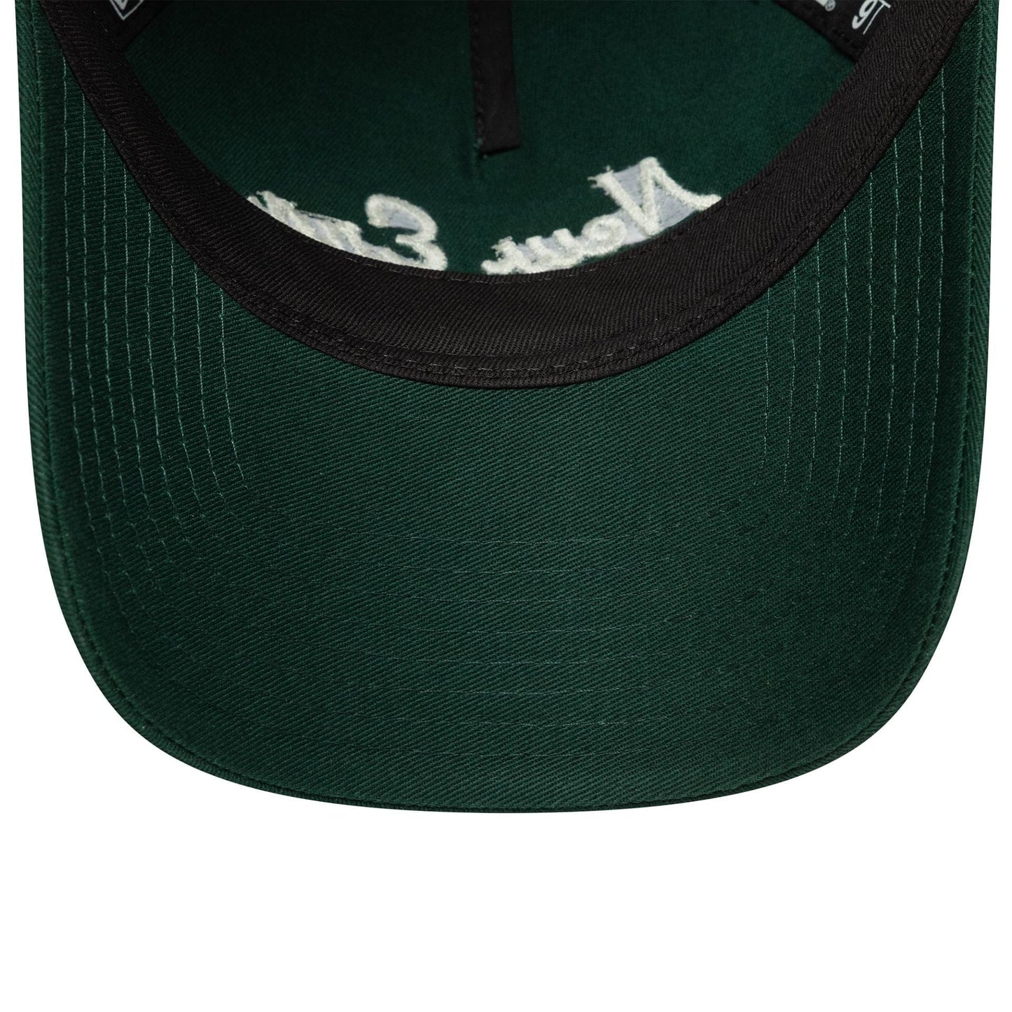 This is a New Era Script Dark Green 9TWENTY A-Frame Adjustable Cap 5