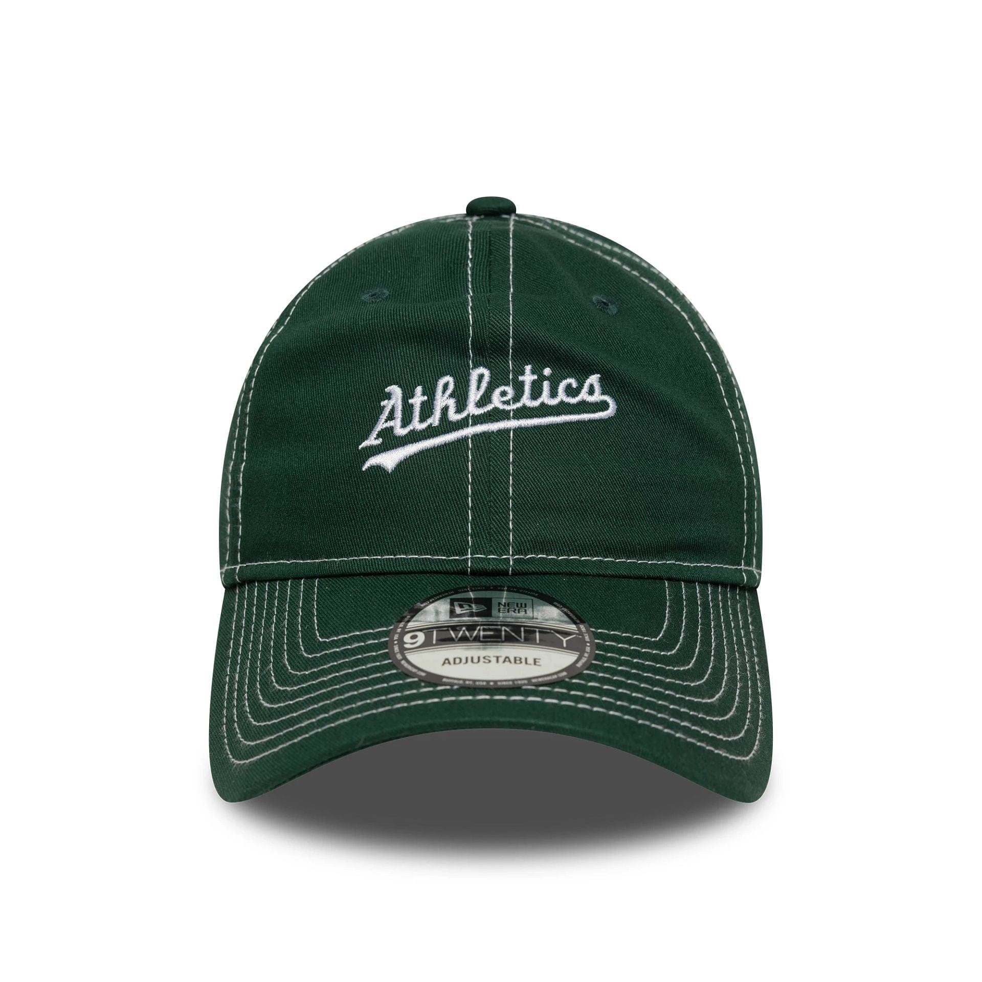 This is a Oakland Athletics MLB Contrast Stitch Dark Green 9TWENTY Adjustable Cap 2