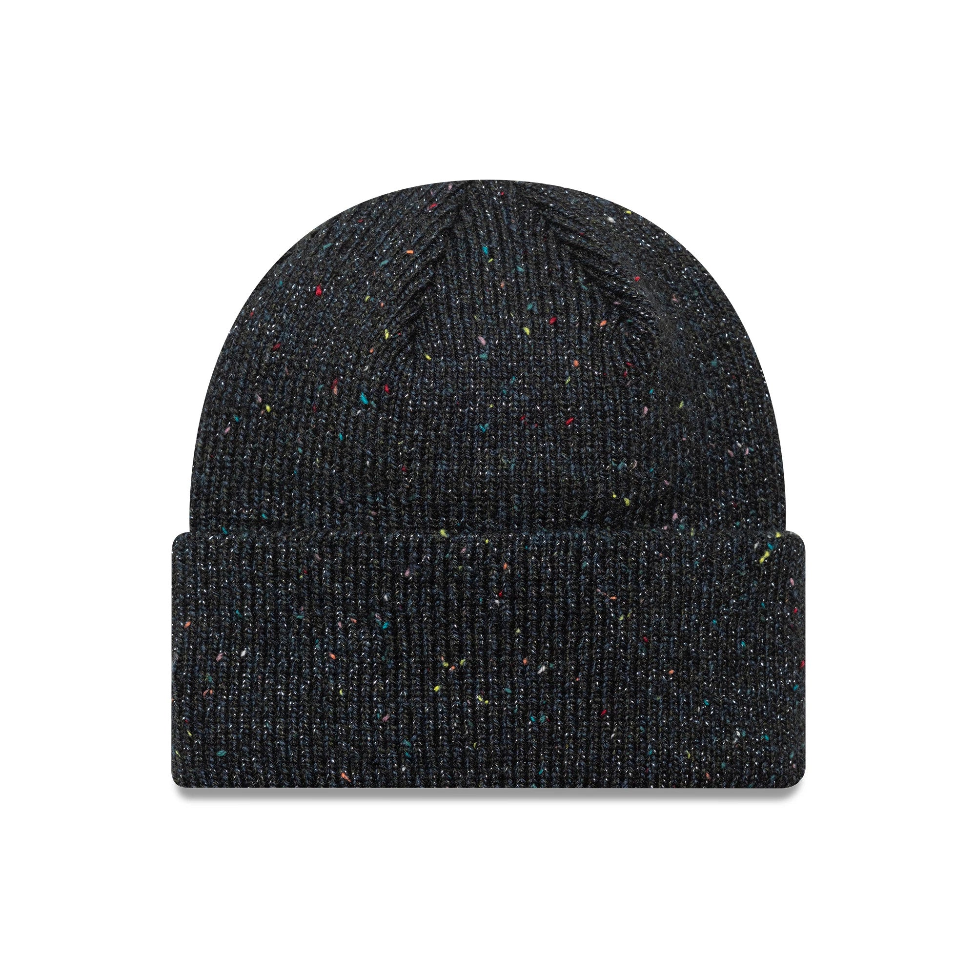 This is a New York Yankees Womens MLB Glitter Black Cuff Knit Beanie Hat 2