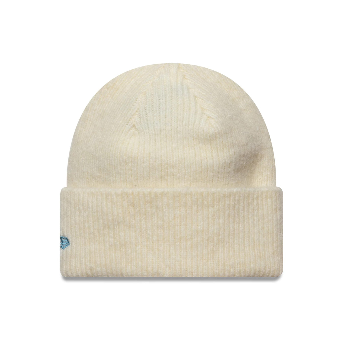 This is a New York Yankees Womens MLB Cream Wide Cuff Knit Beanie Hat 2