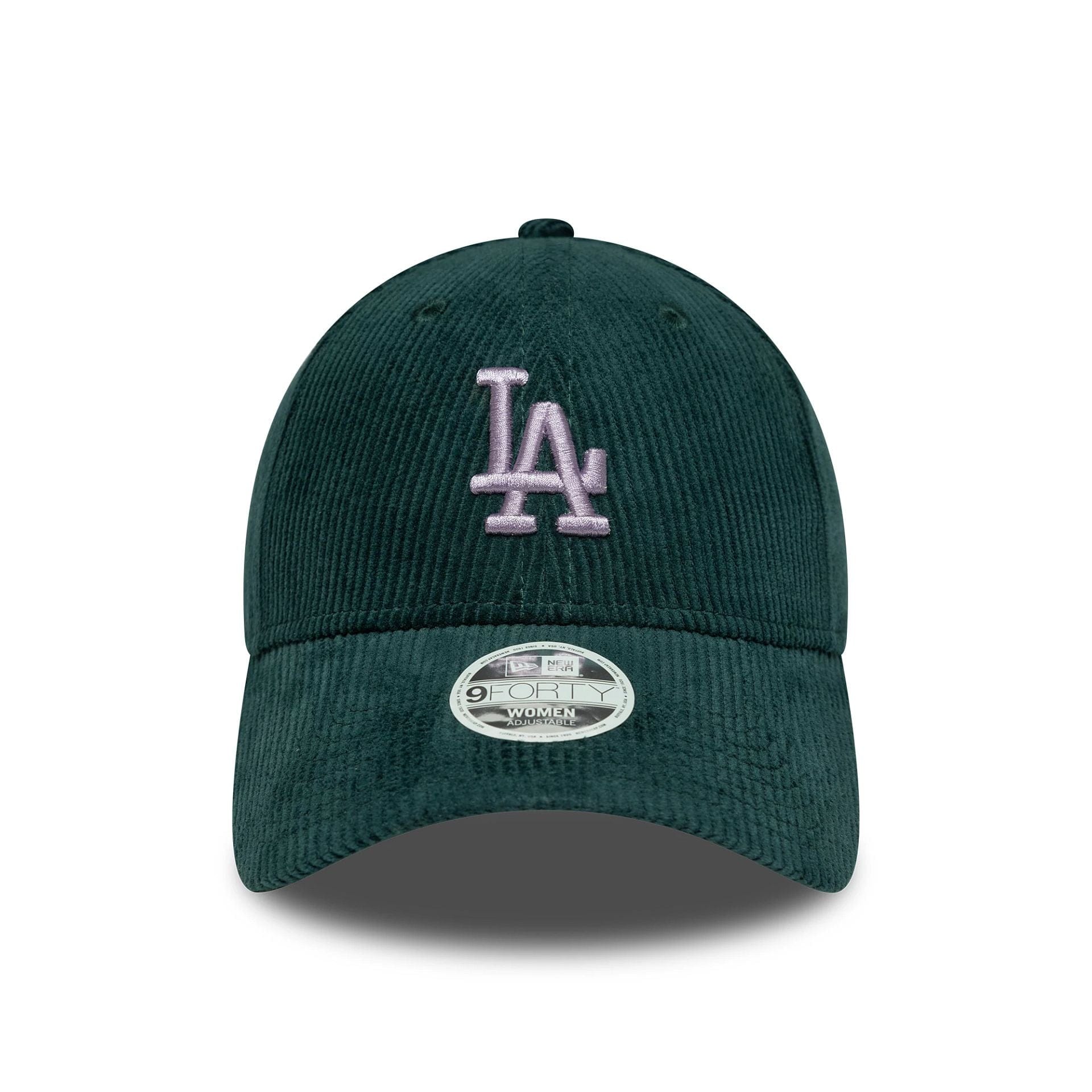 This is a LA Dodgers Womens MLB Cord Dark Green 9FORTY Adjustable Cap 2
