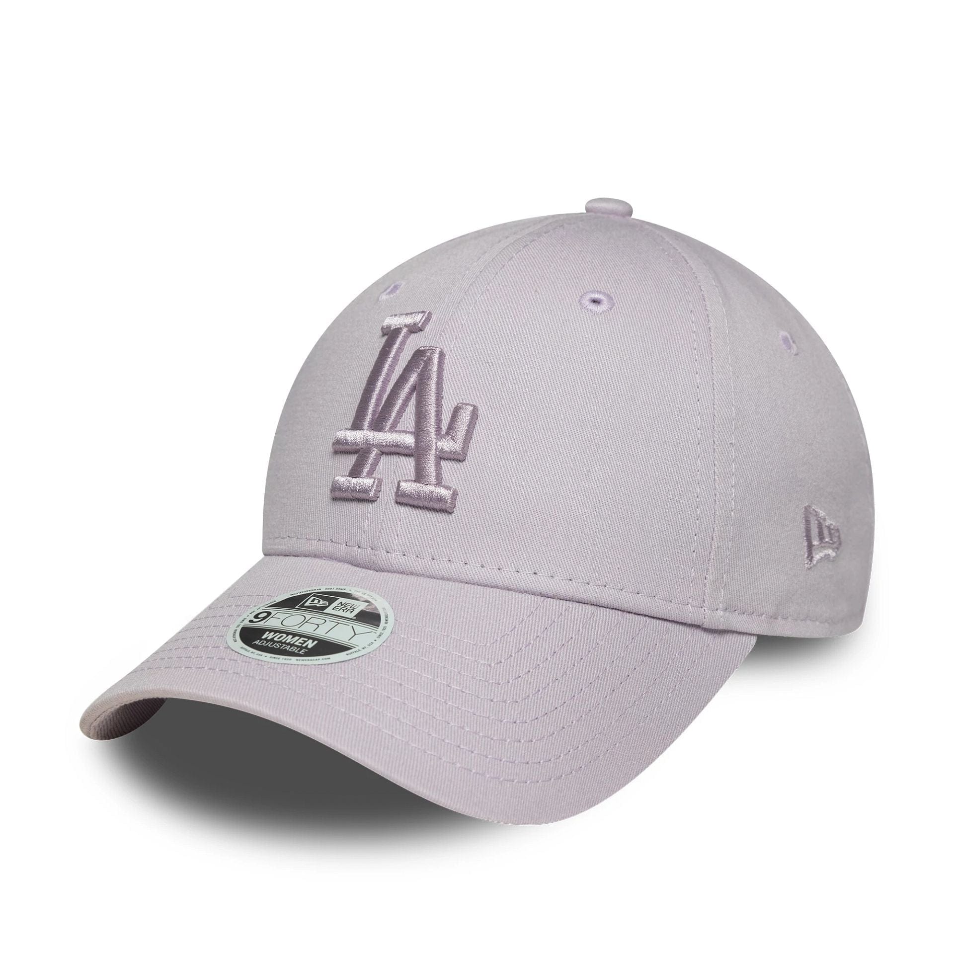 This is a LA Dodgers Womens MLB League Essential Pastel Purple 9FORTY Adjustable Cap 1