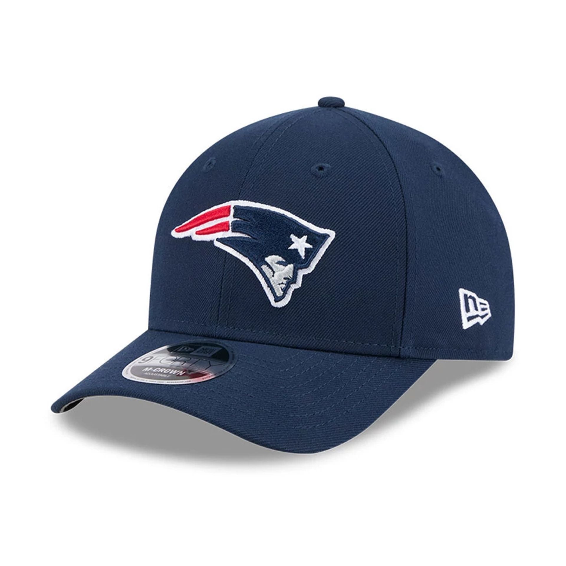 Pictured is this NFL Team New England Patriots 9FORTY M-Crown cap in dark blue. 1