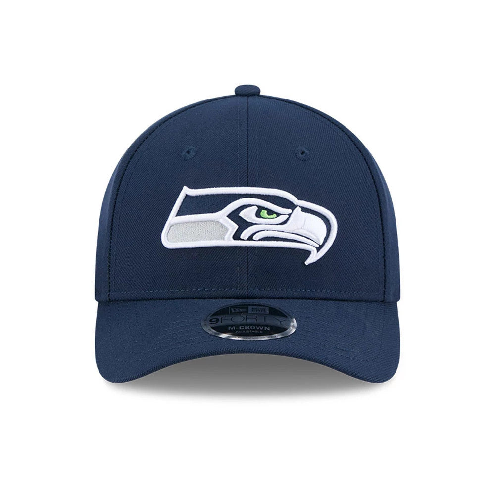 Pictured is this NFL Team Seattle Seahawks 9FORTY M-Crown cap in dark blue. 3