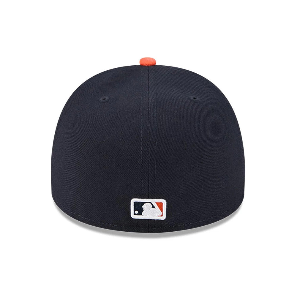 Pictured is this MLB Cartoon Houston Astros 59FIFTY A-Frame Fitted cap in navy. 7