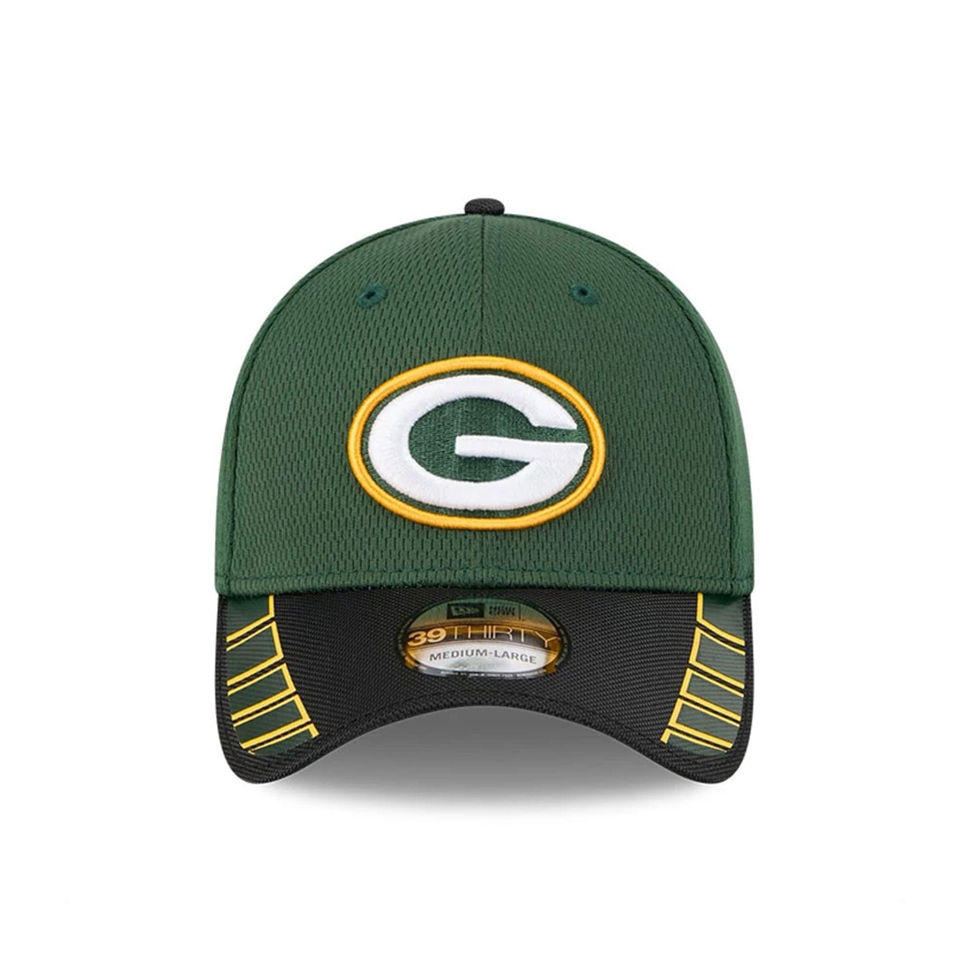This is a Green Bay Packers NFL Visor Hit Dark Green 39THIRTY Stretch Fit Cap 2