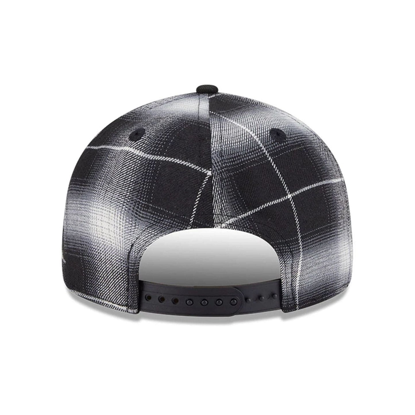 This is a LA Dodgers MLB Plaid Black Retro Crown 9FIFTY Snapback Adjustable Cap 7