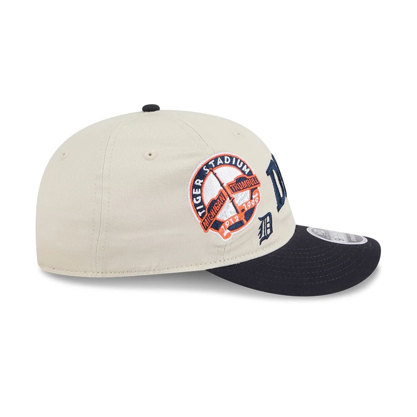 This is a Detroit Tigers MLB Scatter Light Beige Retro Crown 9FIFTY Adjustable Cap 7