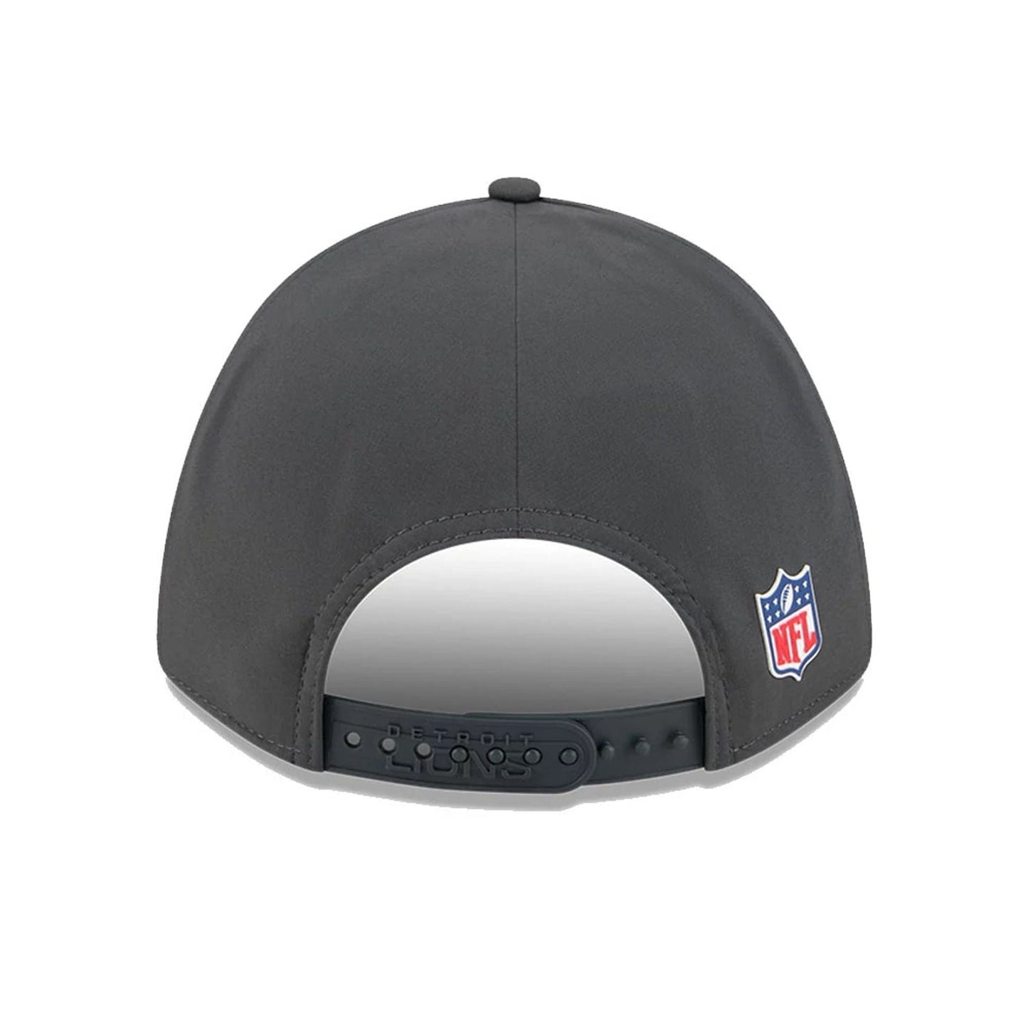 This is a Detroit Lions NFL Sideline 2025 Charcoal 9FORTY M-Crown Adjustable Cap 6