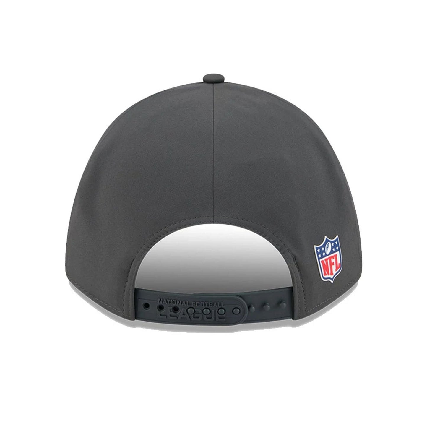 This is a Official Logo NFL Sideline 2025 Charcoal 9FORTY M-Crown Adjustable Cap 7