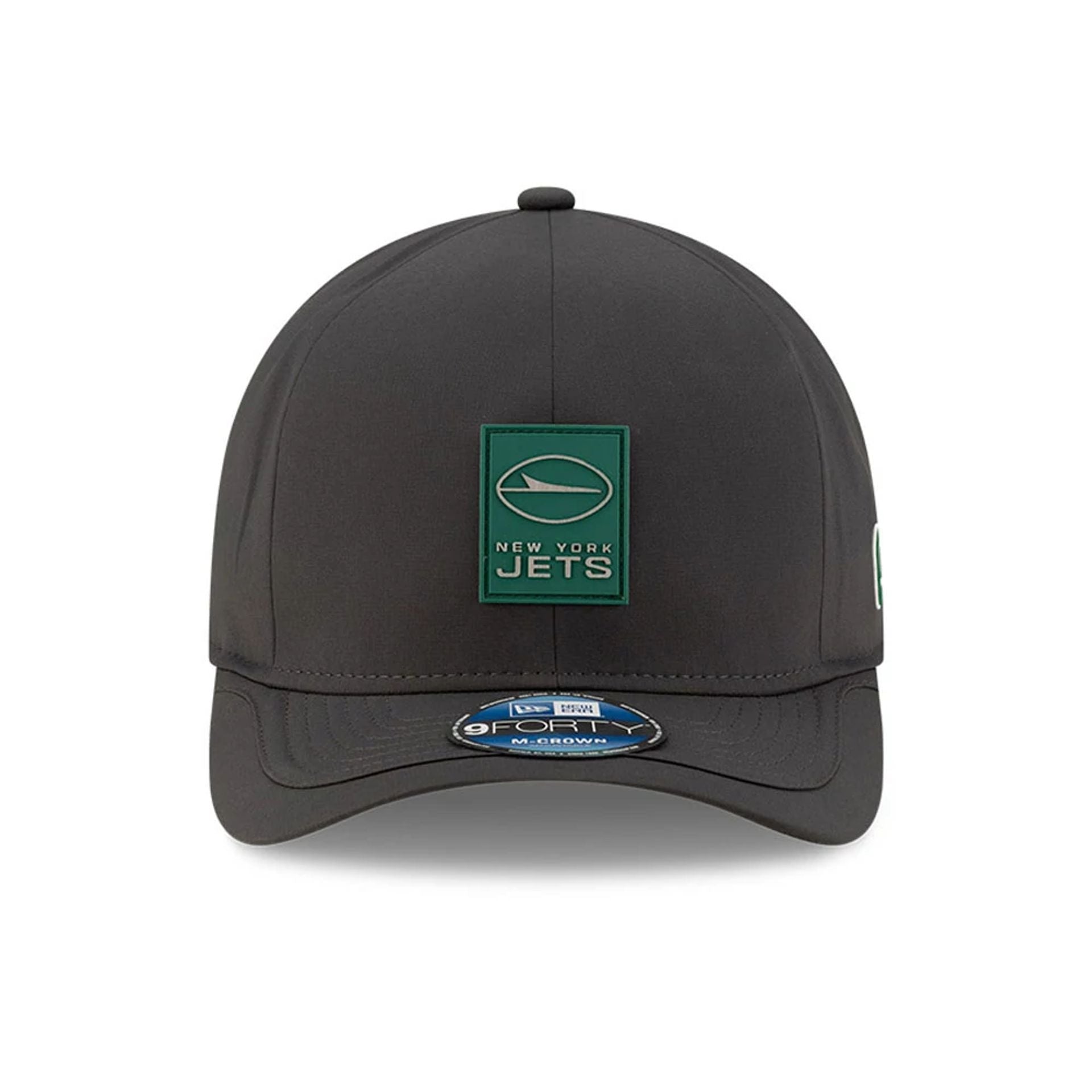 This is a New York Jets NFL Sideline 2025 Charcoal 9FORTY M-Crown Adjustable Cap 2