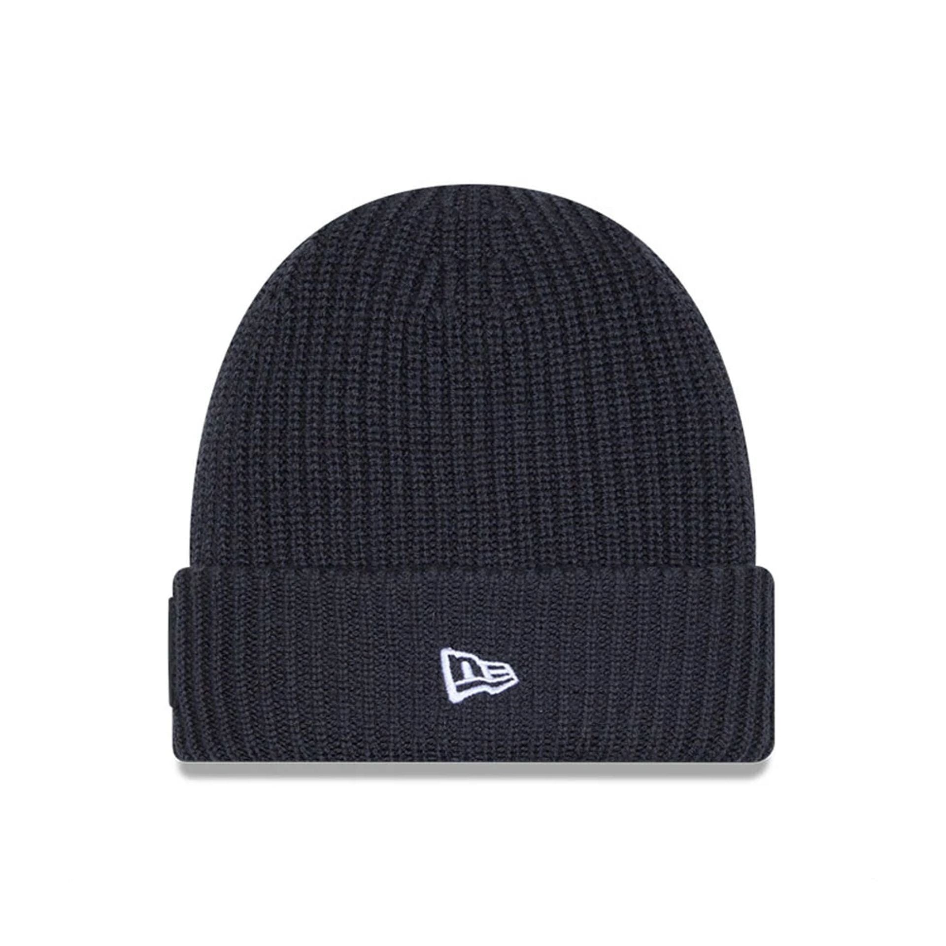 This is a Las Vegas Raiders NFL Sideline 2025 Charcoal Cuff Knit Beanie Hat 2