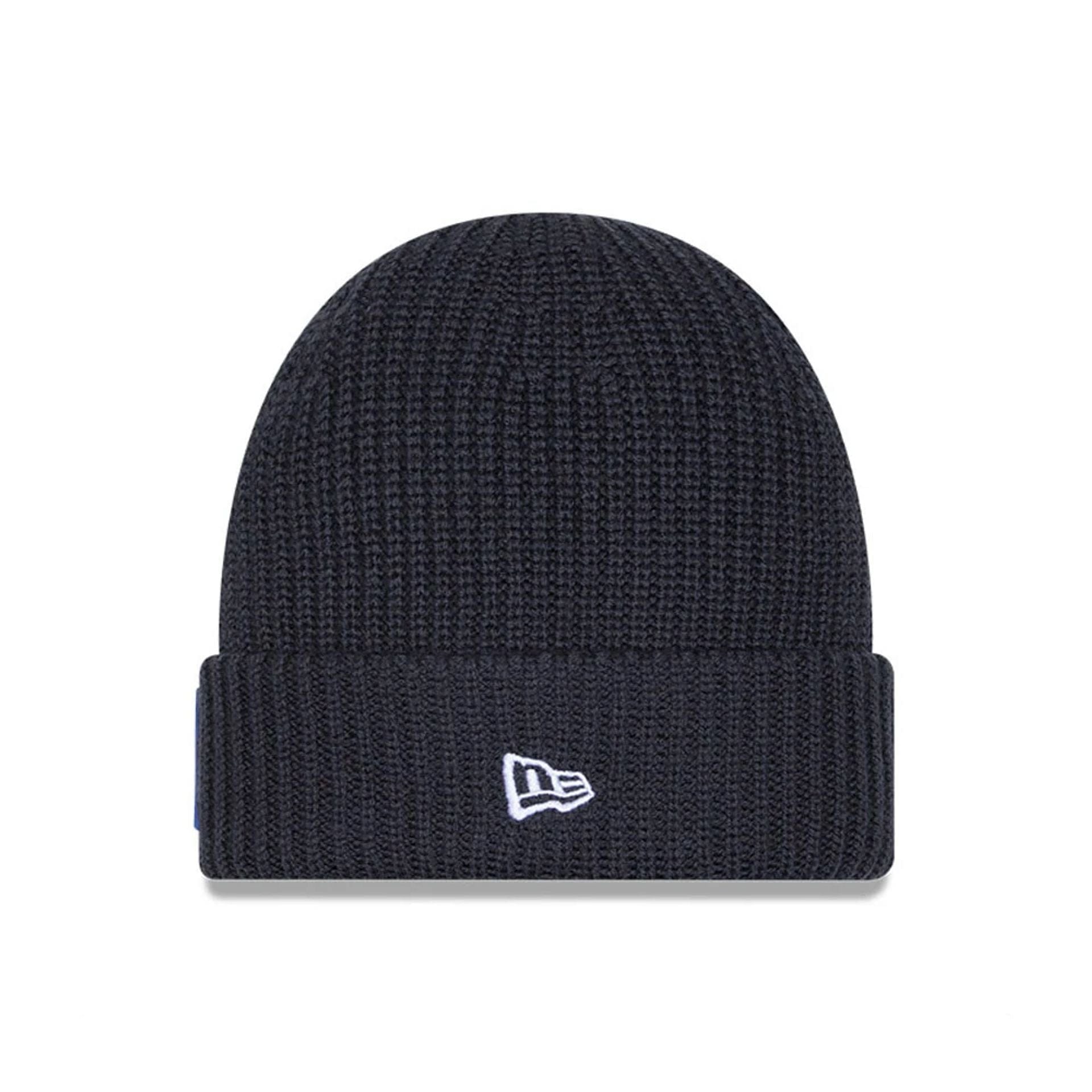 This is a LA Rams NFL Sideline 2025 Charcoal Cuff Knit Beanie Hat 2