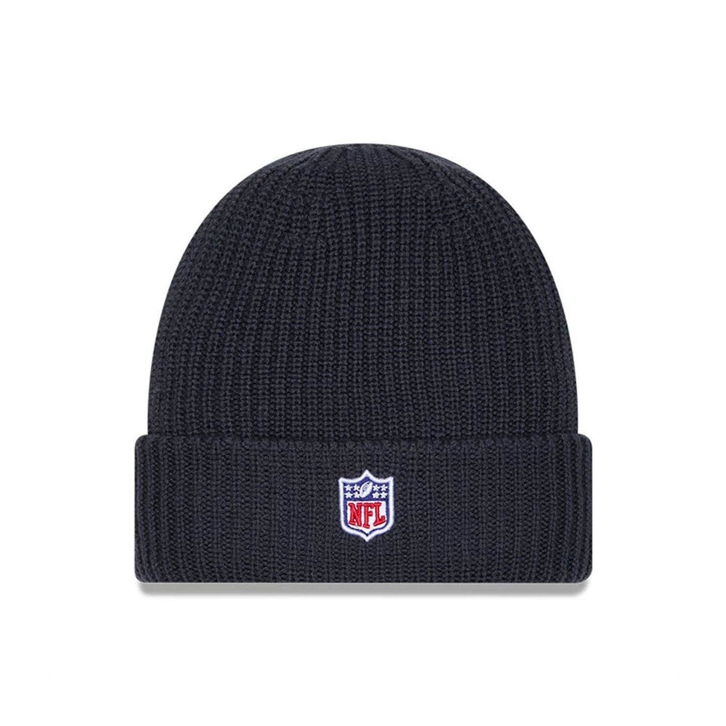 This is a Official Logo NFL Sideline 2025 Charcoal Cuff Knit Beanie Hat 3