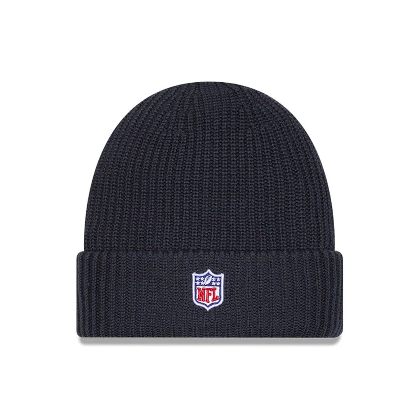 This is a San Francisco 49ers NFL Sideline 2025 Charcoal Cuff Knit Beanie Hat 3