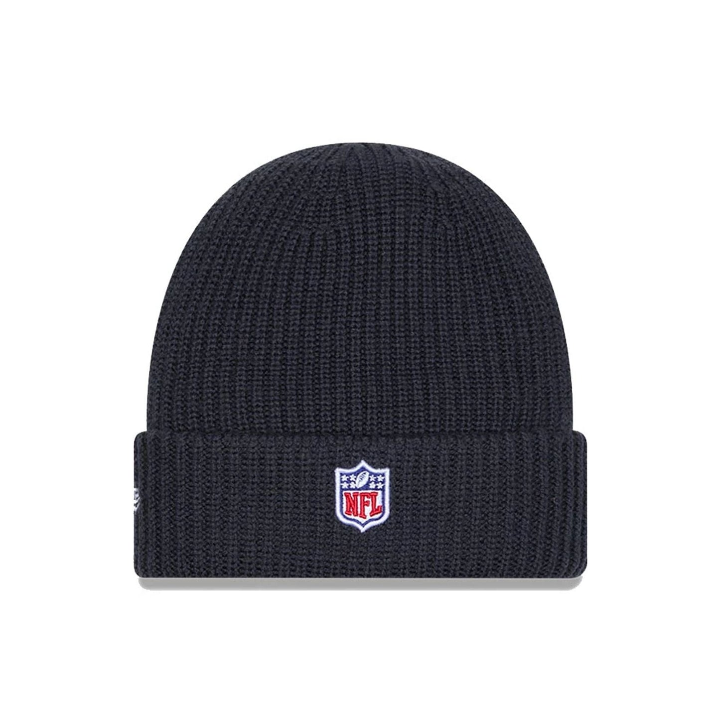This is a New England Patriots NFL Sideline Charcoal Cuff knit Beanie Hat 3