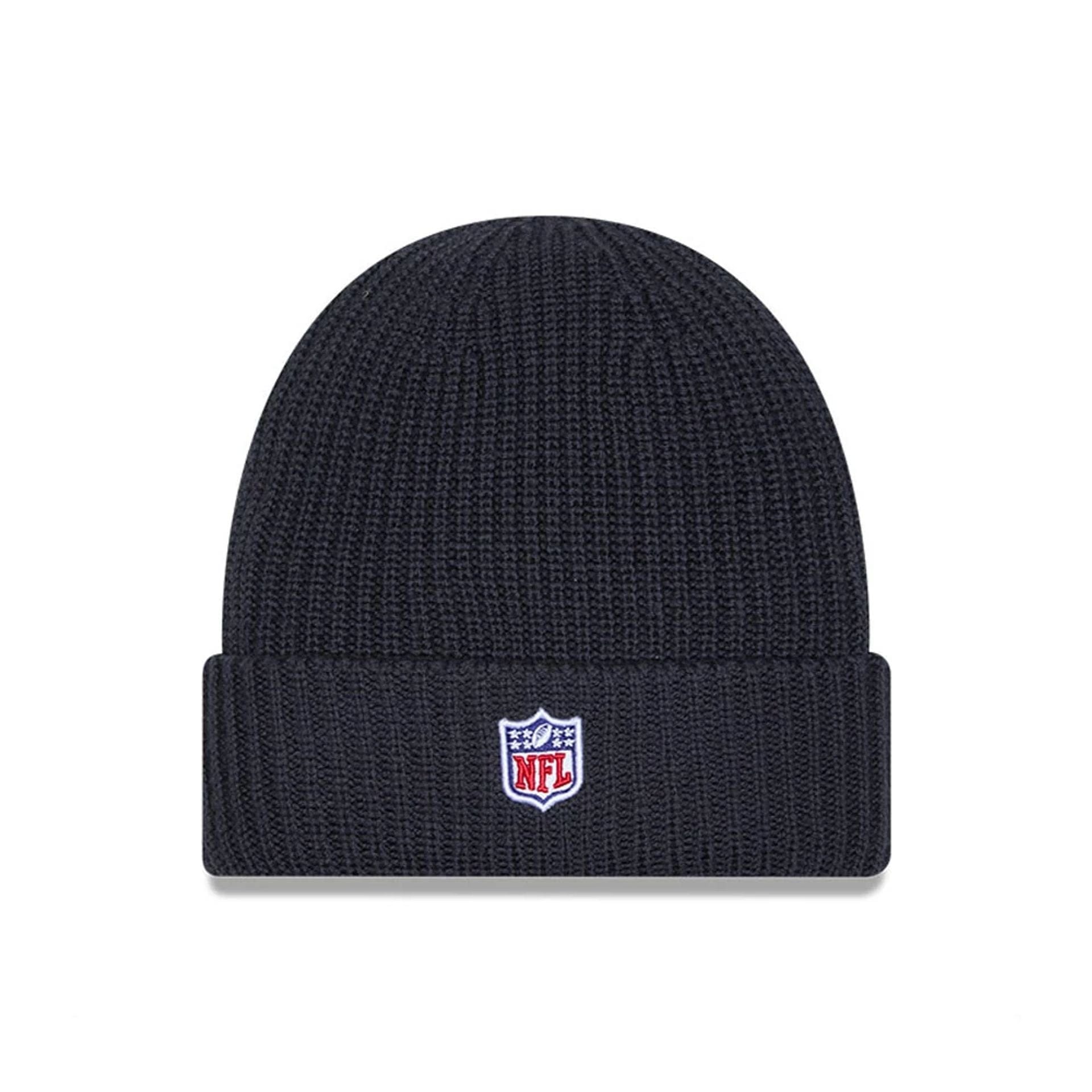 This is a New York Jets NFL Sideline Charcoal Cuff knit Beanie Hat 2