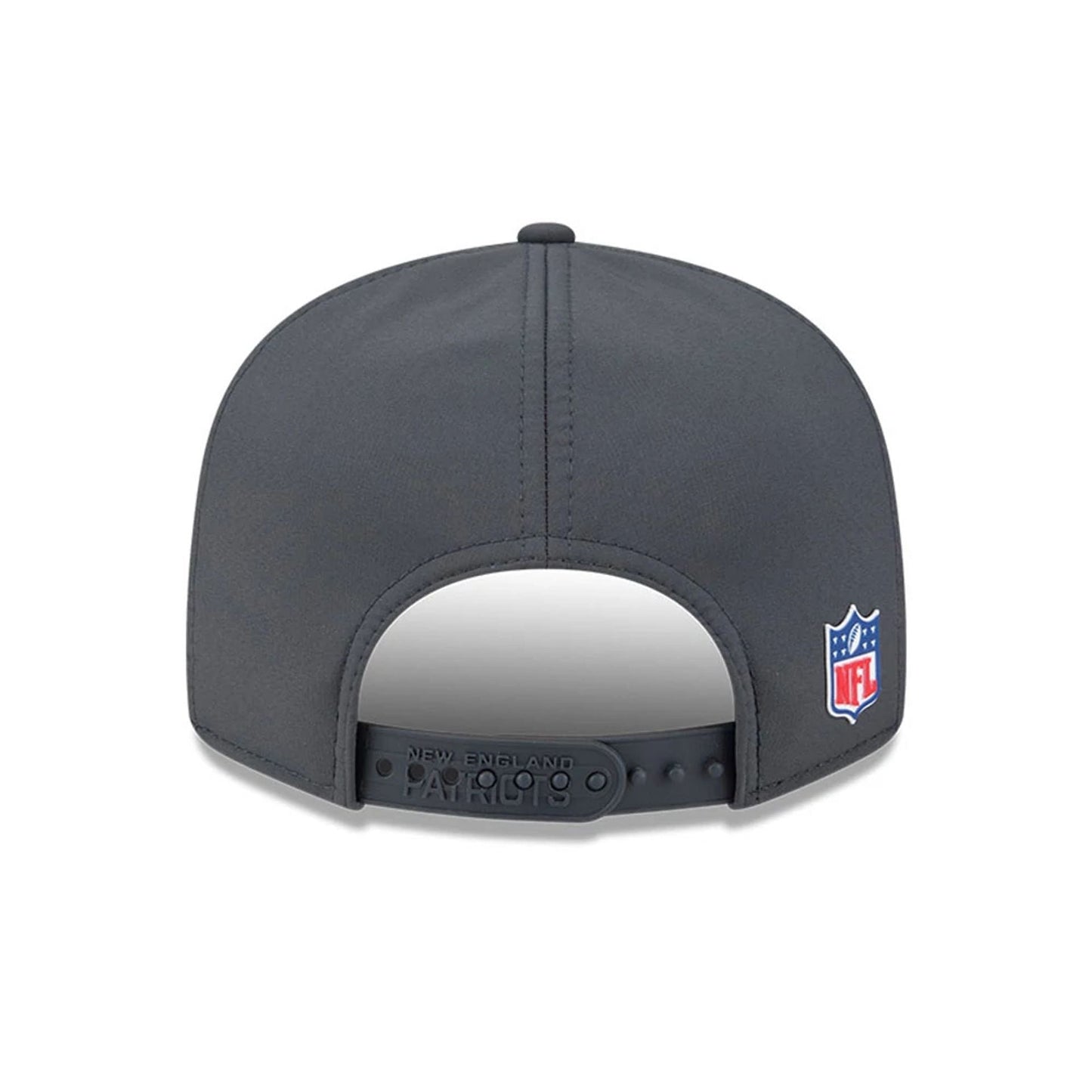 This is a New England Patriots NFL Sideline Charcoal 9FIFTY Split Panel Snapback Adjustable Cap 7
