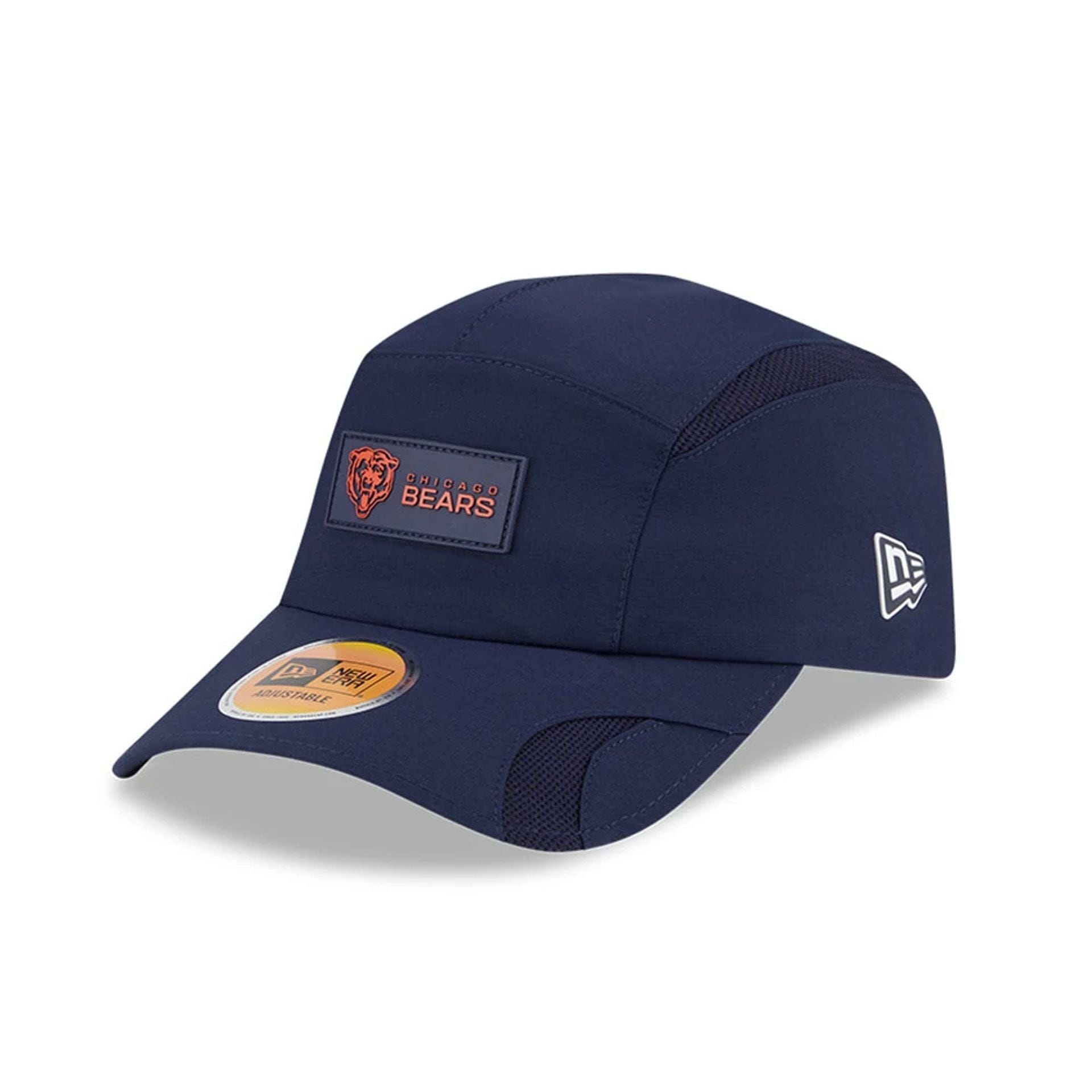 This is a Chicago Bears NFL Sideline 2025 Navy Runner Adjustable Cap 1