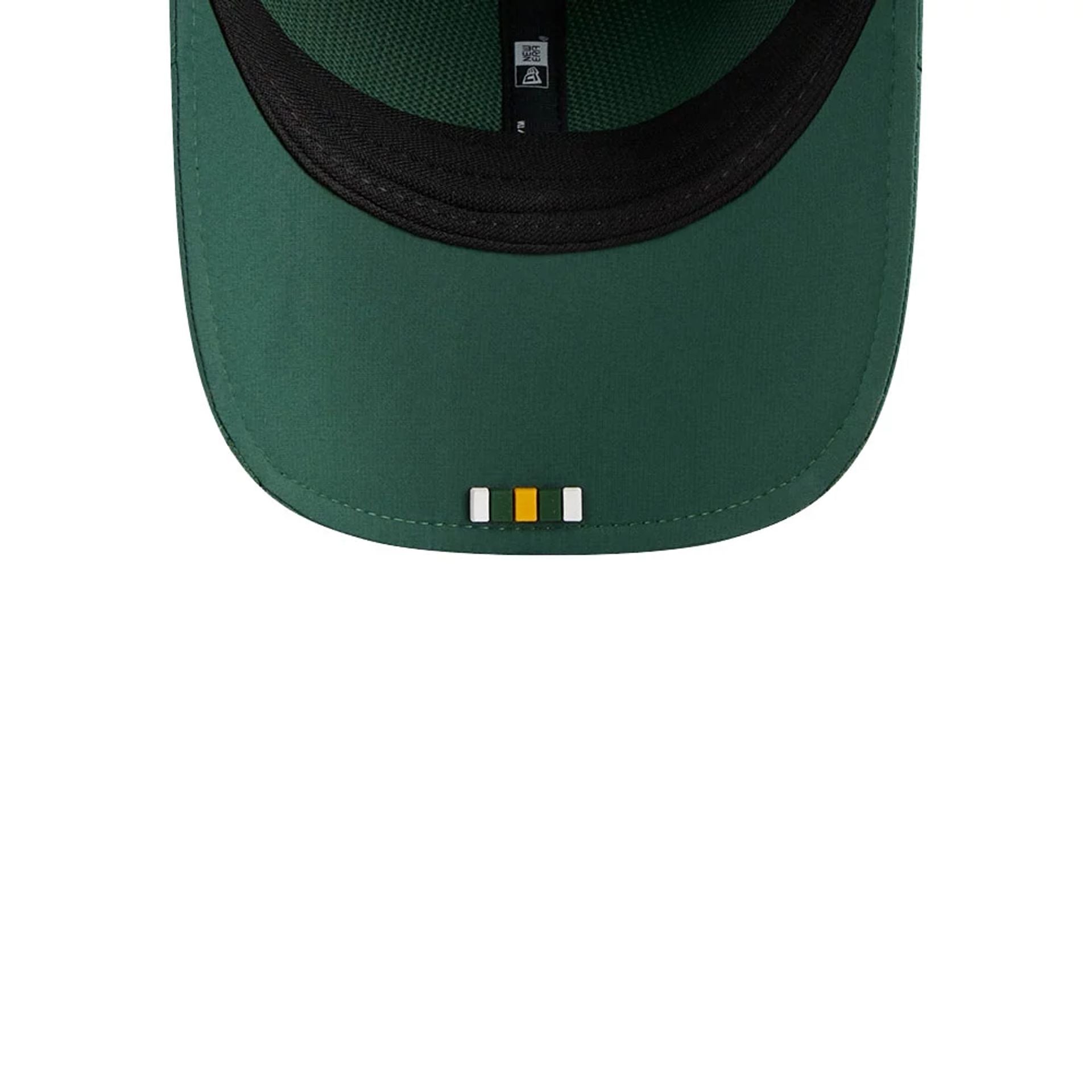 This is a Green Bay Packers NFL Sideline 2025 Dark Green 9FORTY M-Crown Adjustable Cap 2