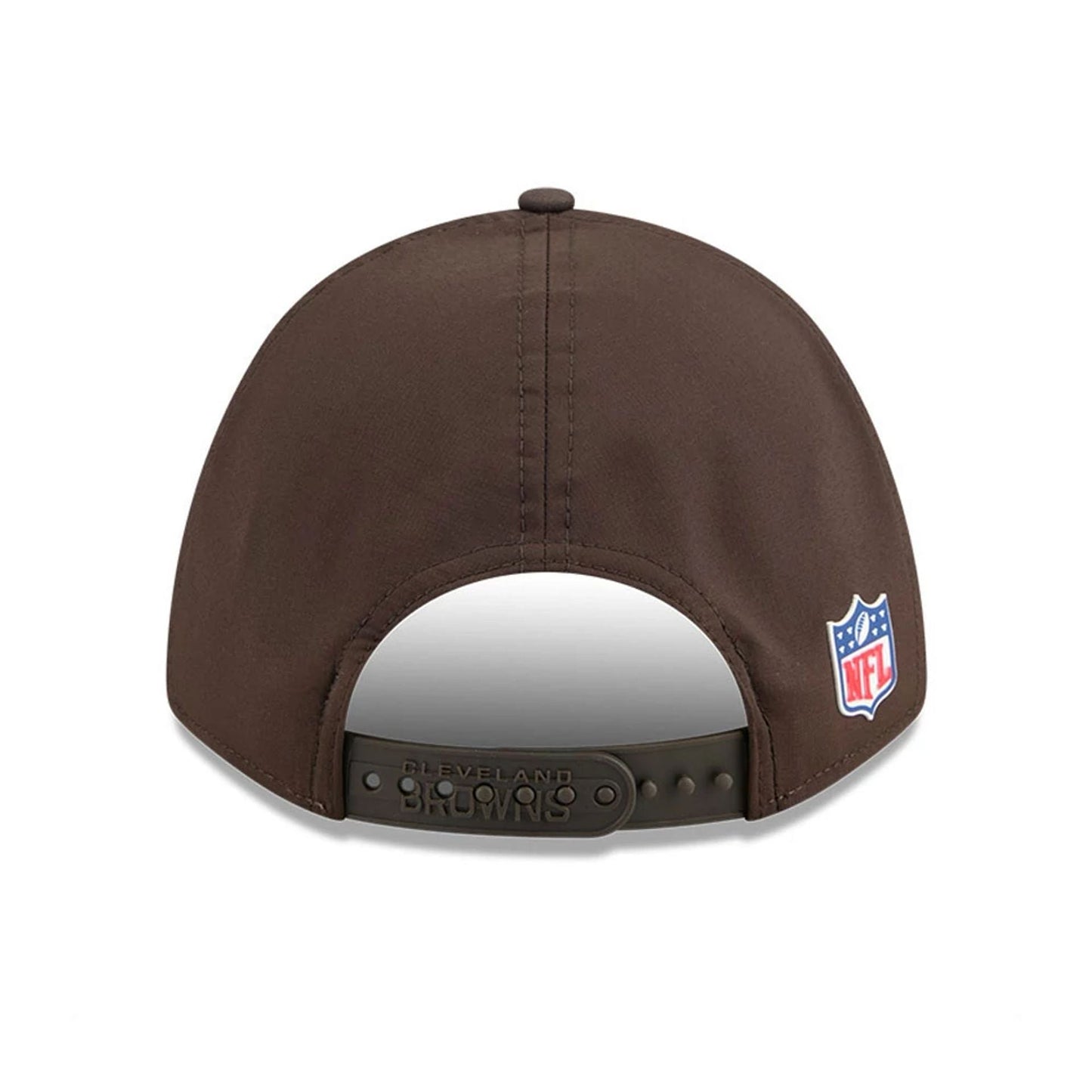 This is a Cleveland Browns NFL Sideline 2025 Dark Brown 9FORTY M-Crown Adjustable Cap 7