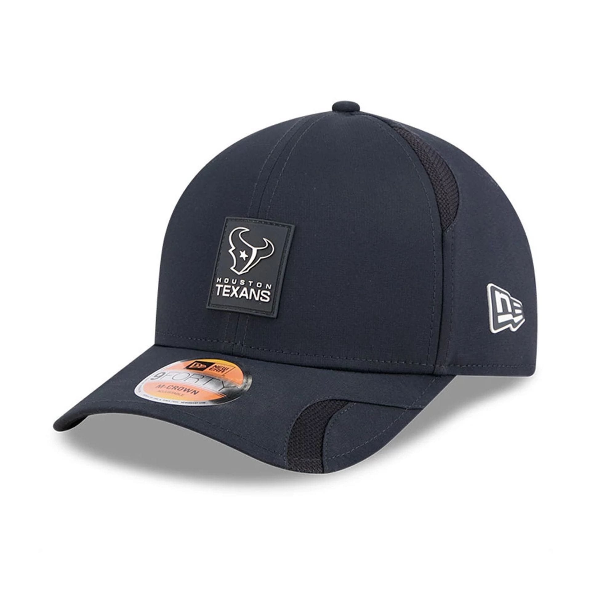 This is a Houston Texans NFL Sideline 2025 Navy 9FORTY M-Crown Adjustable Cap 1