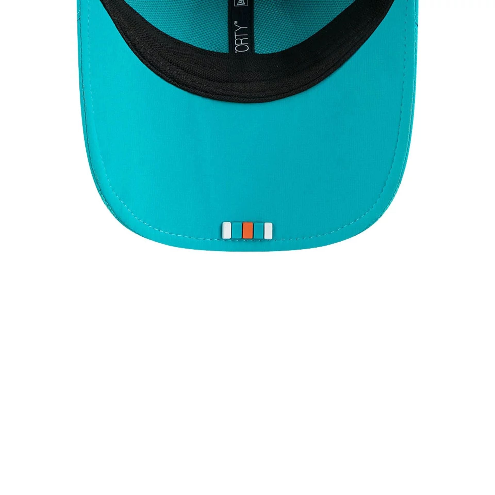 This is a Miami Dolphins NFL Sideline 2025 Turquoise 9FORTY M-Crown Adjustable Cap 2