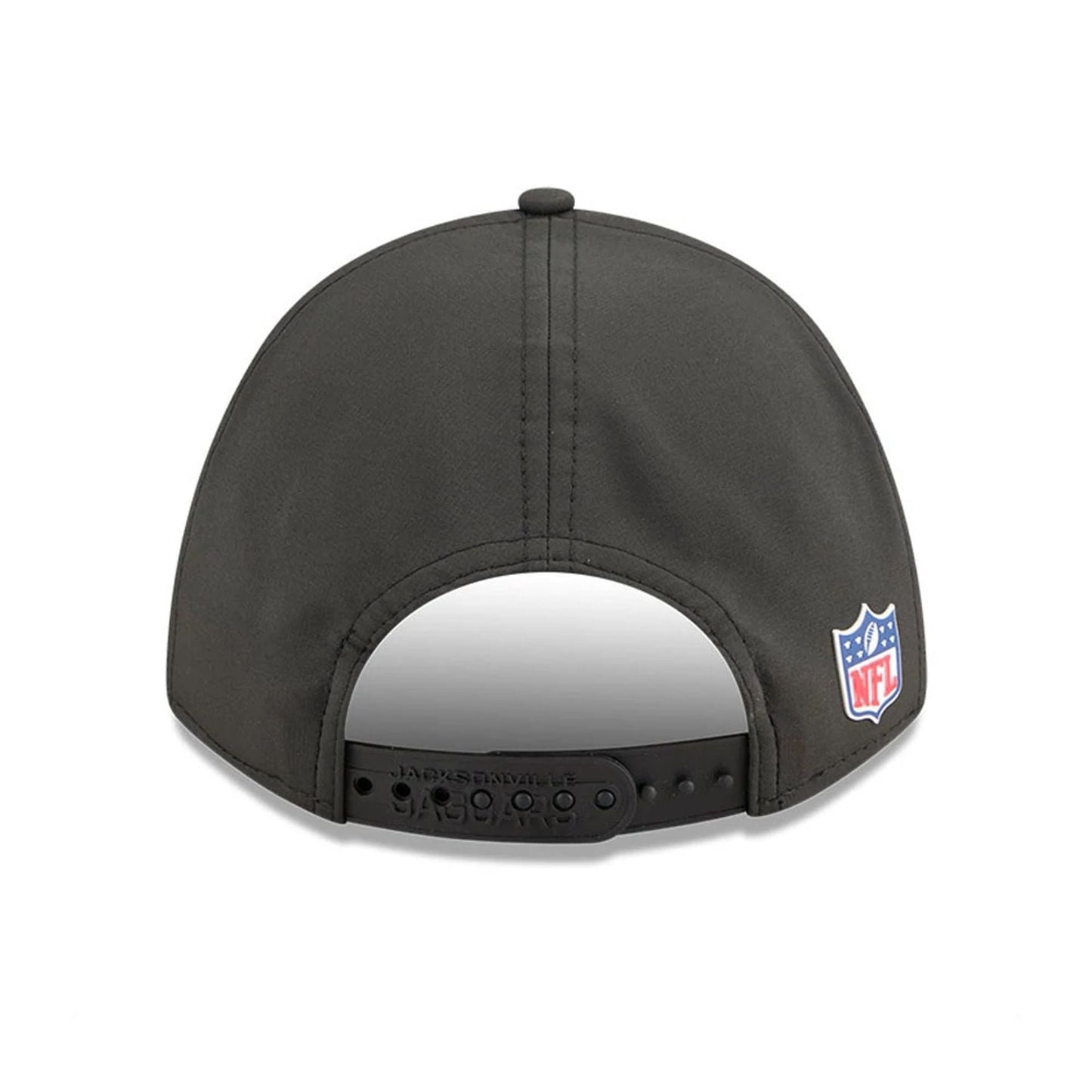 This is a Jacksonville Jaguars NFL Sideline 2025 Black 9FORTY M-Crown Adjustable Cap 7