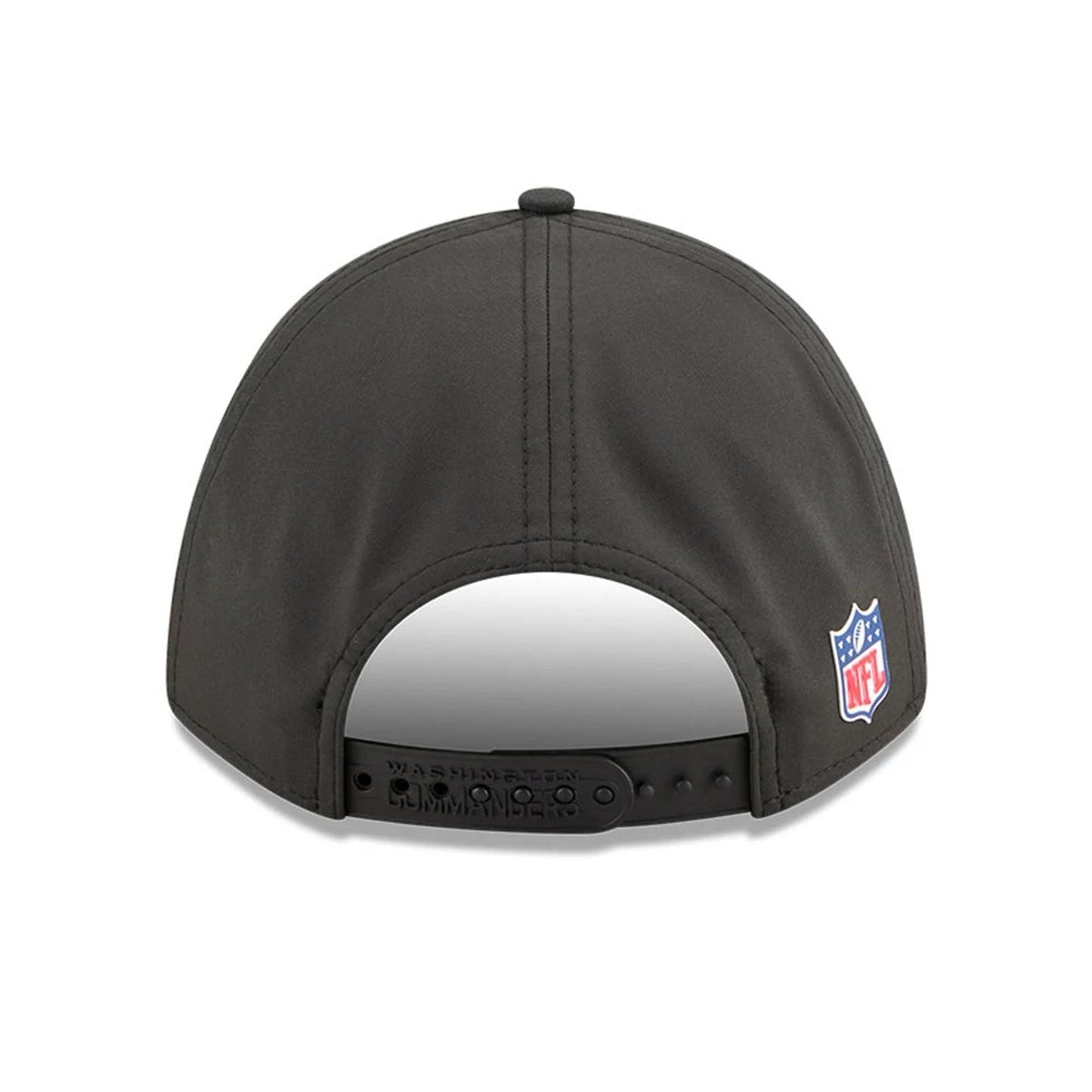 This is a Washington Commanders NFL Sideline 2025 Black 9FORTY M-Crown Adjustable Cap 7