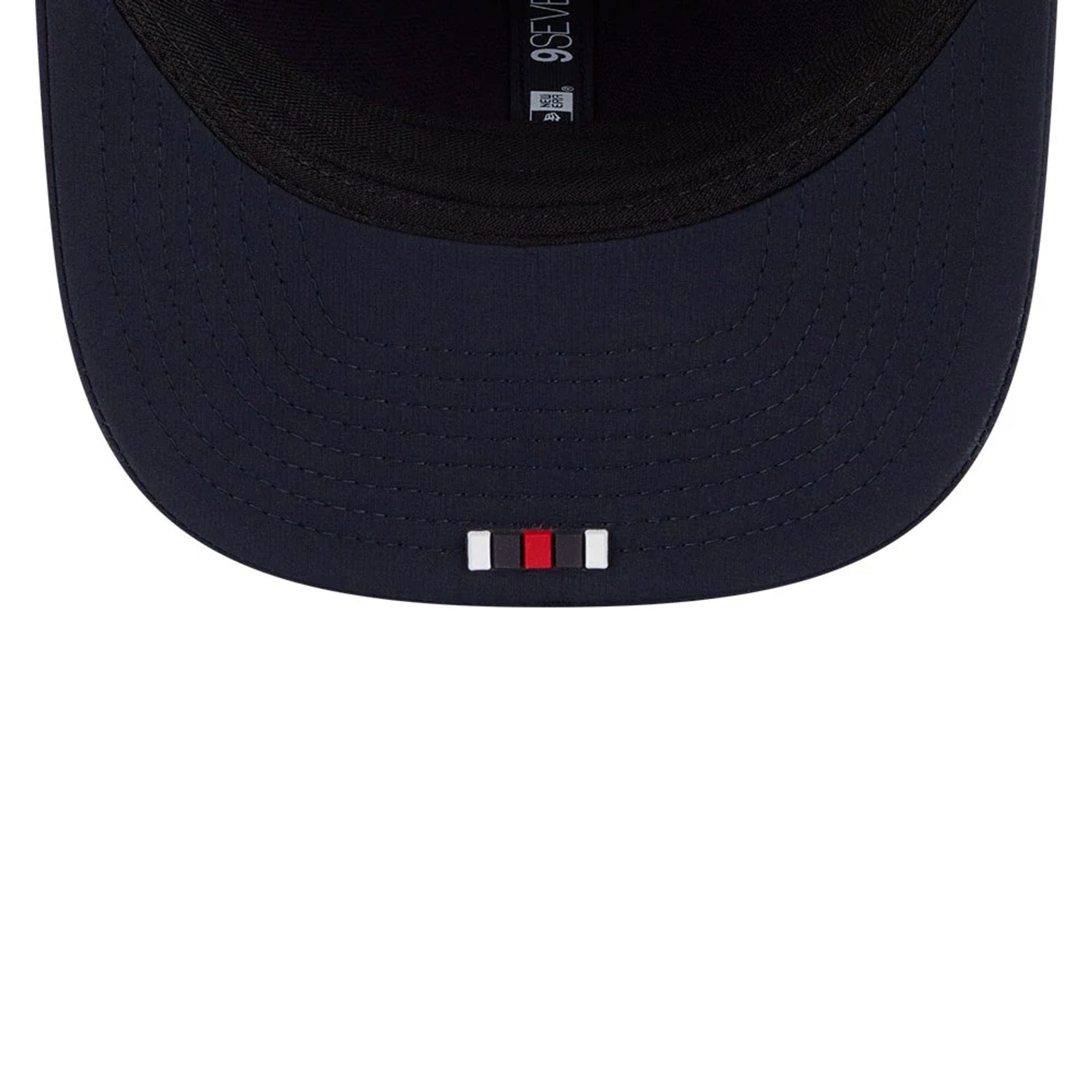 This is a Dallas Cowboys NFL Sideline 2025 Dark Blue 9SEVENTY Trucker Stretch Snap Adjustable Cap 2