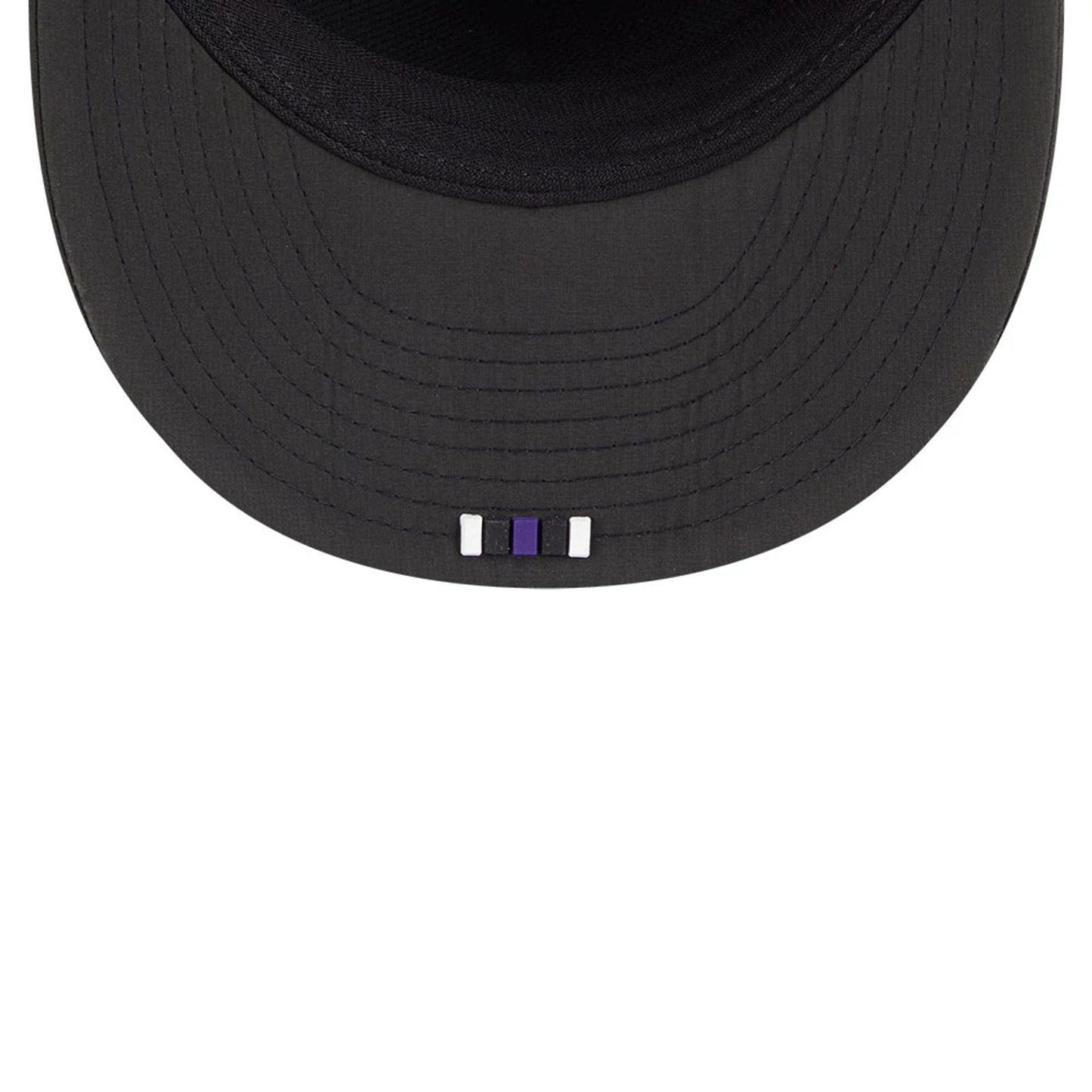 This is a Baltimore Ravens NFL Sideline 2025 Black Retro Crown 59FIFTY Fitted Cap 7