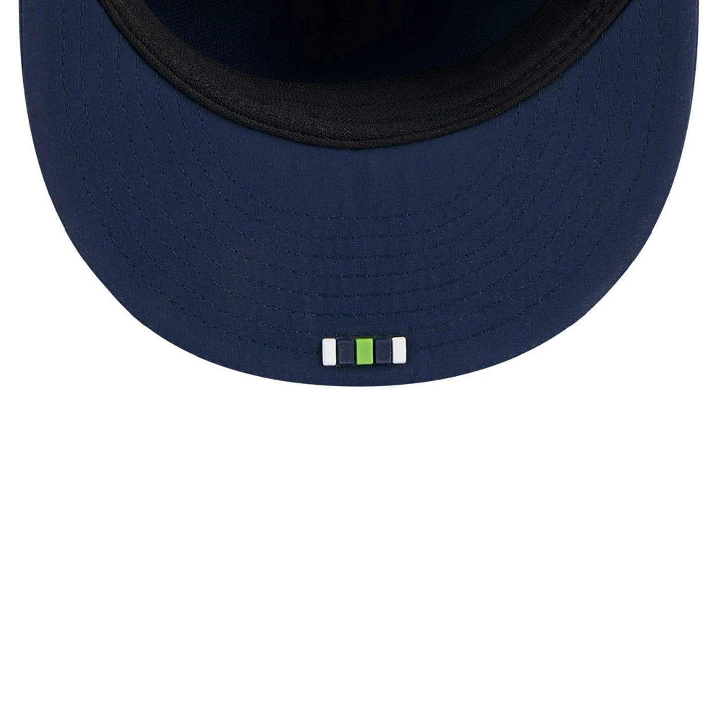 This is a Seattle Seahawks NFL Sideline 2025 Dark Blue Retro Crown 59FIFTY Fitted Cap 7