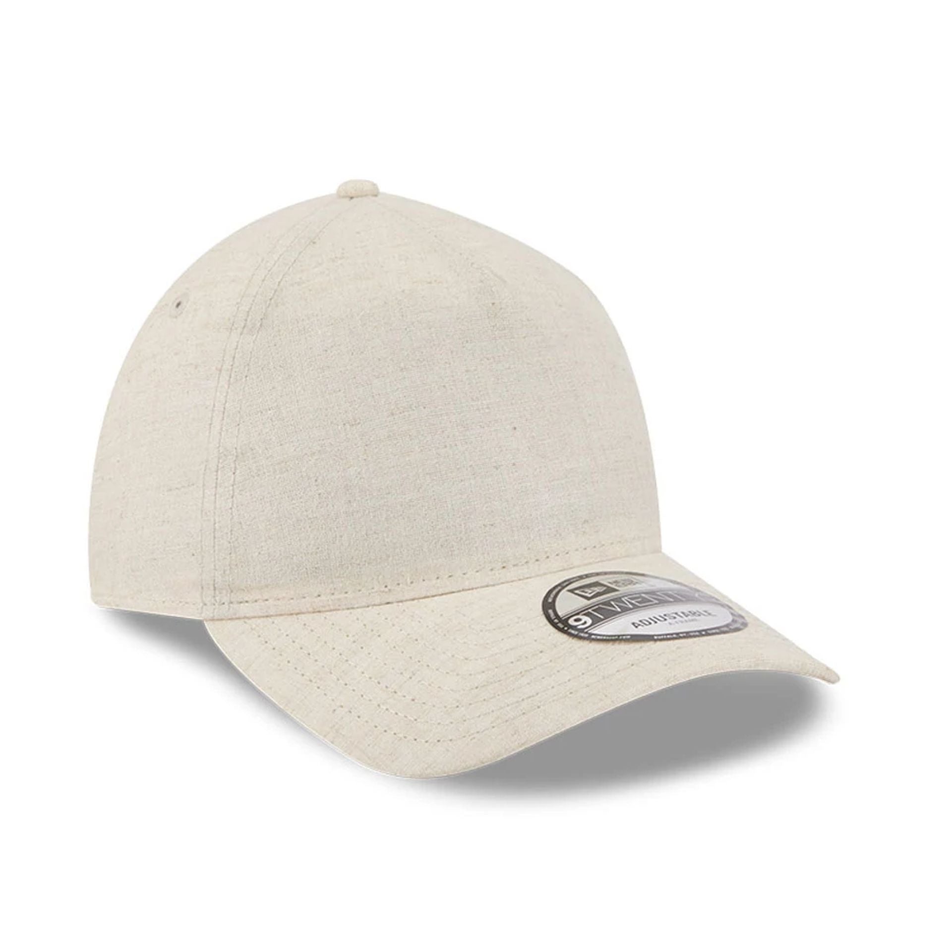 This is a New Era Elevated Cream 9TWENTY A-Frame Adjustable Cap 1