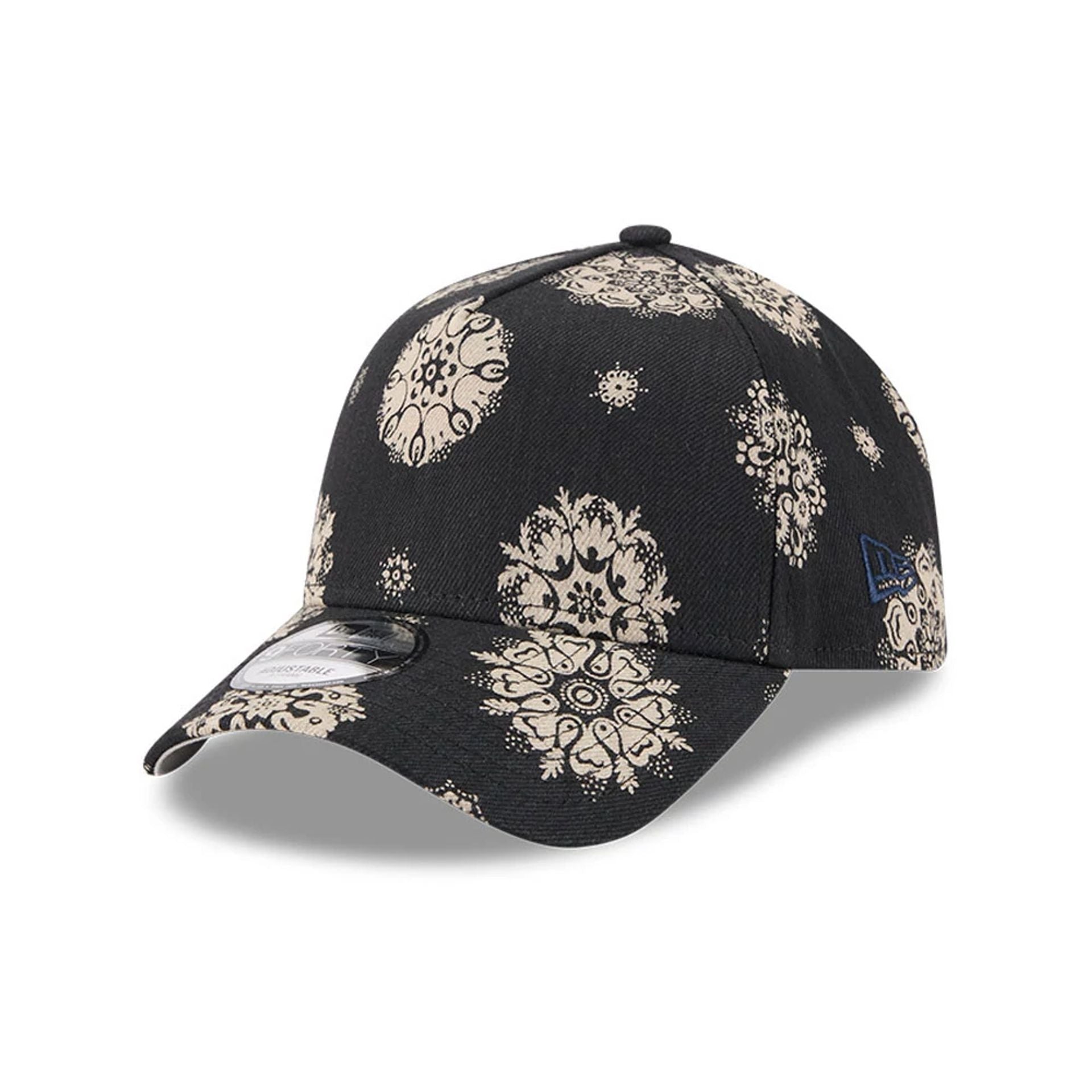 This is a New Era Elevated Navy 9FORTY A-Frame Adjustable Cap 1